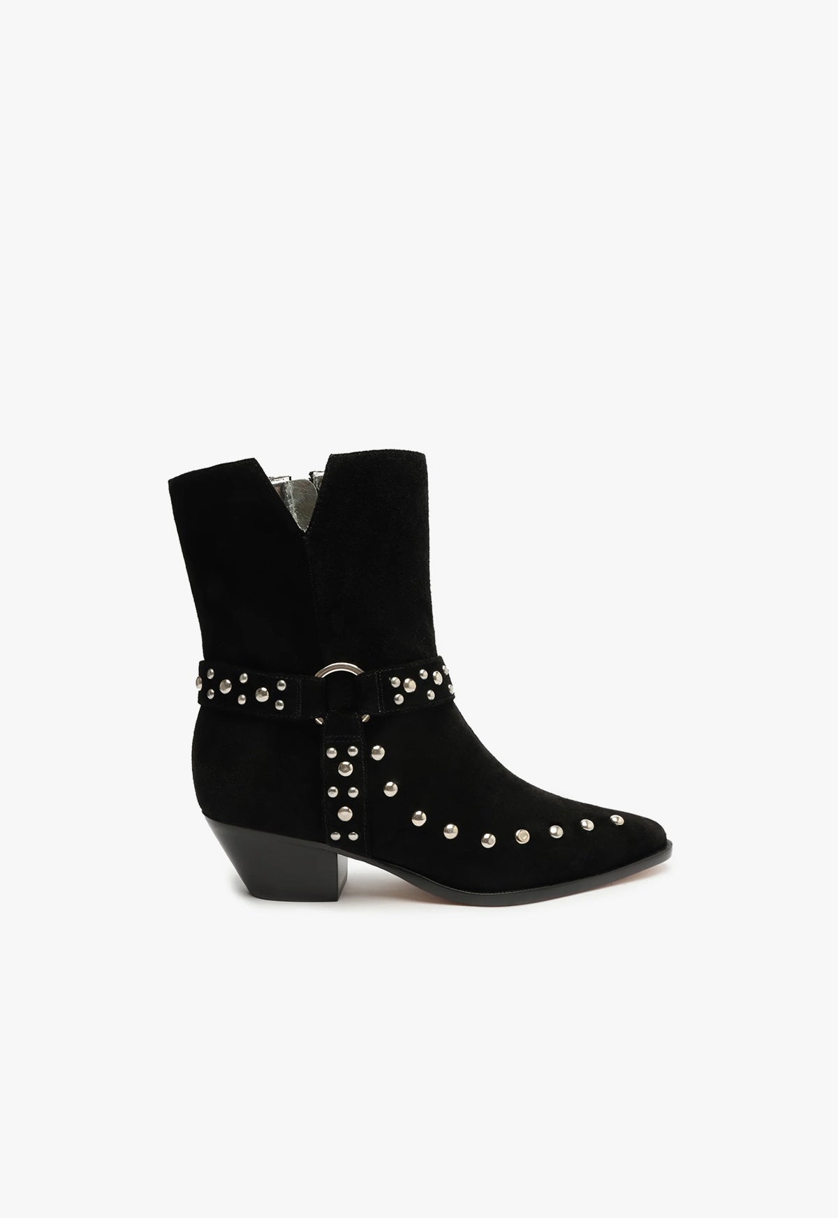 Rhiannon Suede Ankle Boots for Women - Comfortable Low Heel Booties for Fall & Winter - Perfect for Office, Date Night & Casual Outfits