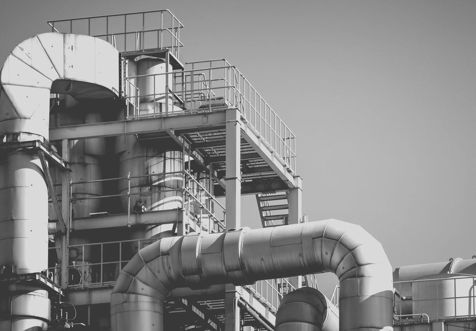 Wall26 - Industrial Oil Refinery Plant Zone Wall Mural | Large Self-Adhesive Removable Wallpaper - 66x96 inches - Perfect for Home Office, Man Cave, or Industrial Decor