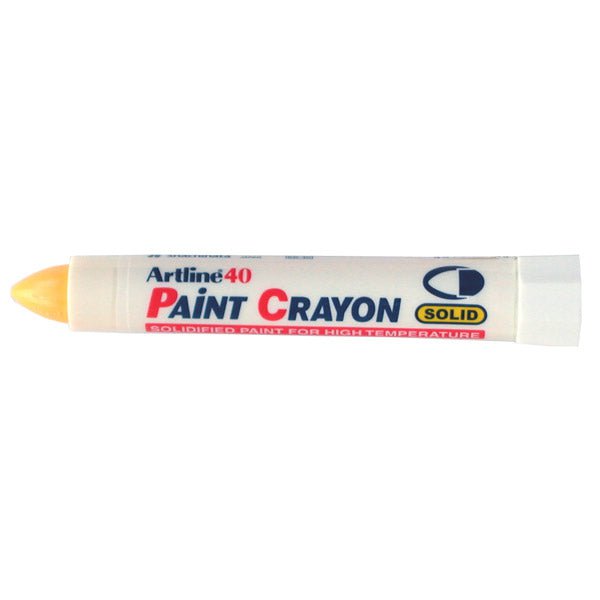 Artline 40 Permanent Paint Markers - Vibrant Yellow (12-Pack) - Ideal for DIY Crafts, Sign Making & Fabric Painting