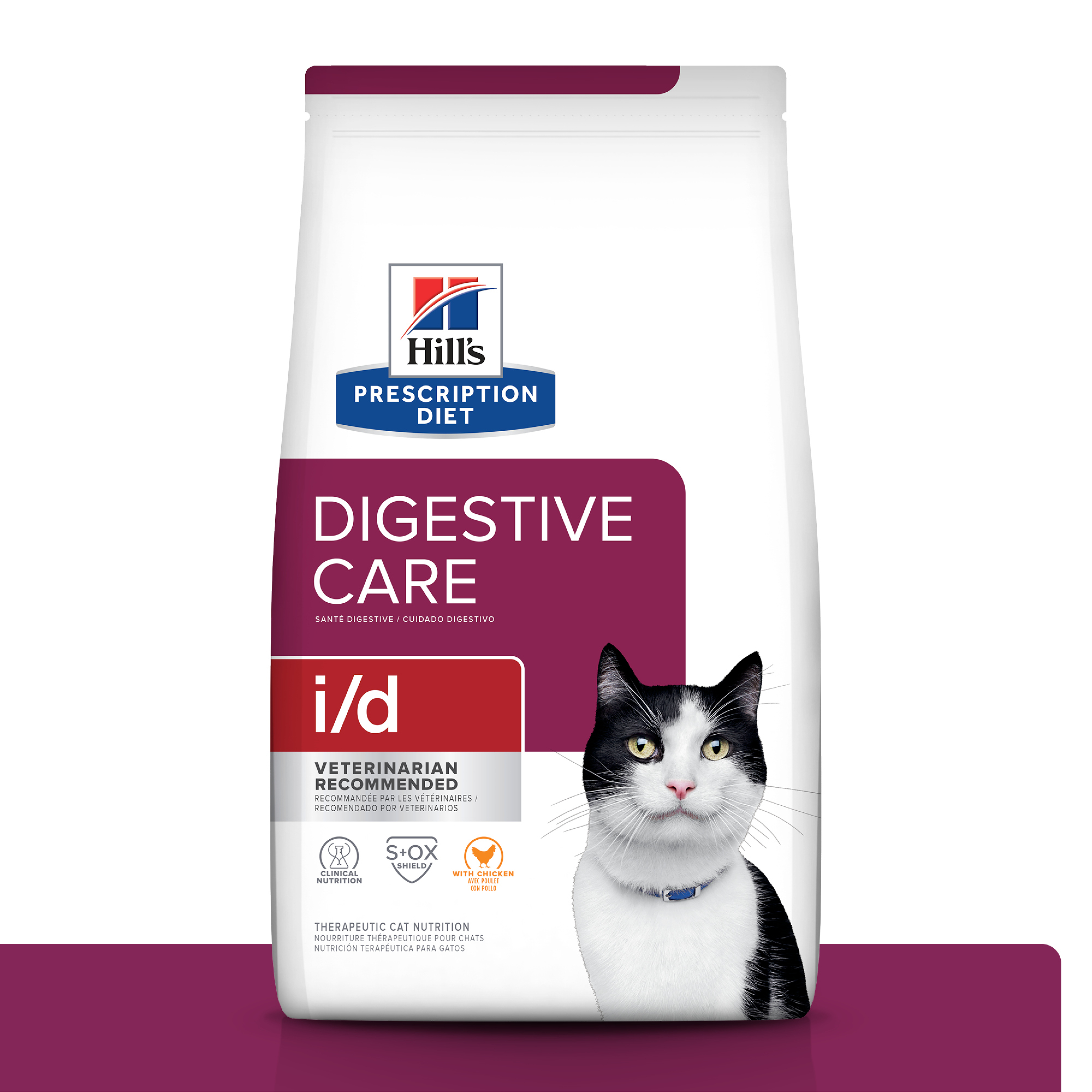 Hill's Science Diet Feline I/D Digestive Care Dry Cat Food - Supports Sensitive Stomach & Digestive Health - Perfect for Cats with Upset Stomach or Dietary Sensitivities