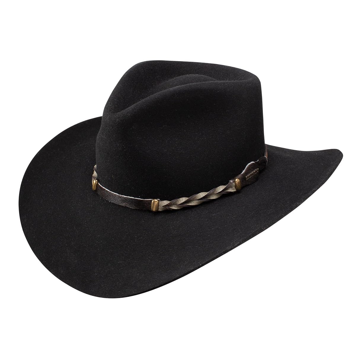 Stetson Drifter Western Cowboy Hat for Men - Genuine Felt Rancher Hat with Leather Band - Perfect for Rodeo, Country Music Festivals & Outdoor Adventures