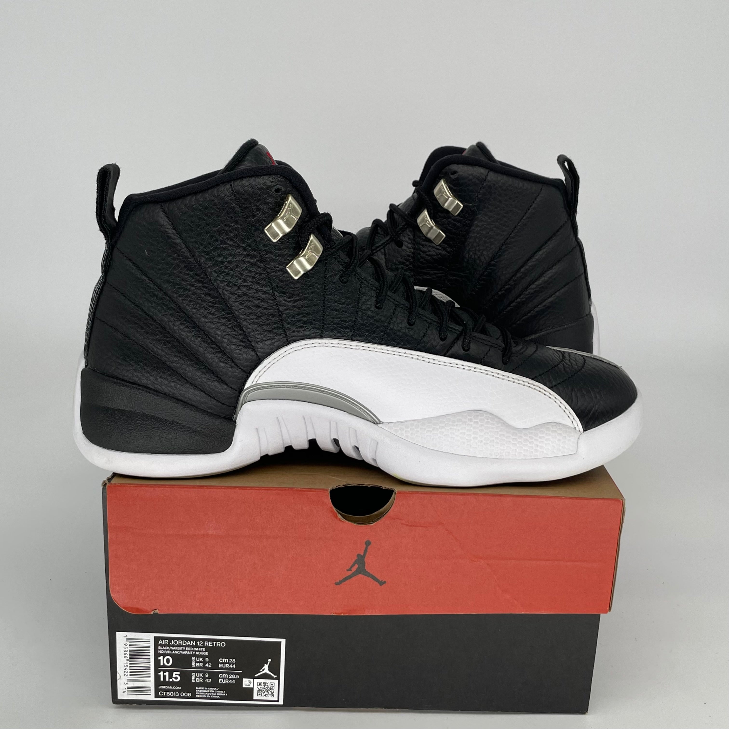 AIR JORDAN 12 PLAYOFFS Retro Basketball Shoes Men's Size 10 (CT8013-006) - Authentic Sneakers for Basketball, Streetwear & Collectors