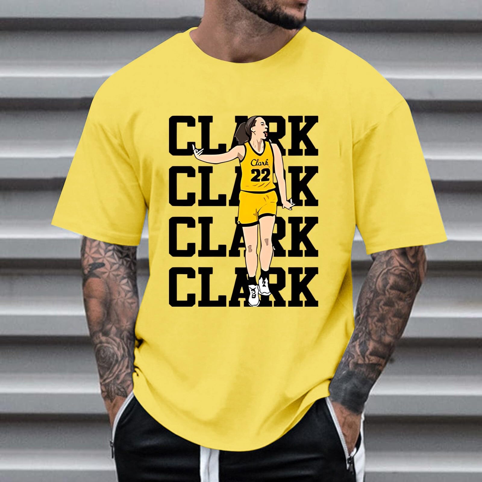 Clark Basketball Jersey - Short Sleeve Basketball T-Shirt for Men, Women & Youth - Sport Fan Apparel & Gifts - Perfect for Games, Practice & Casual Wear