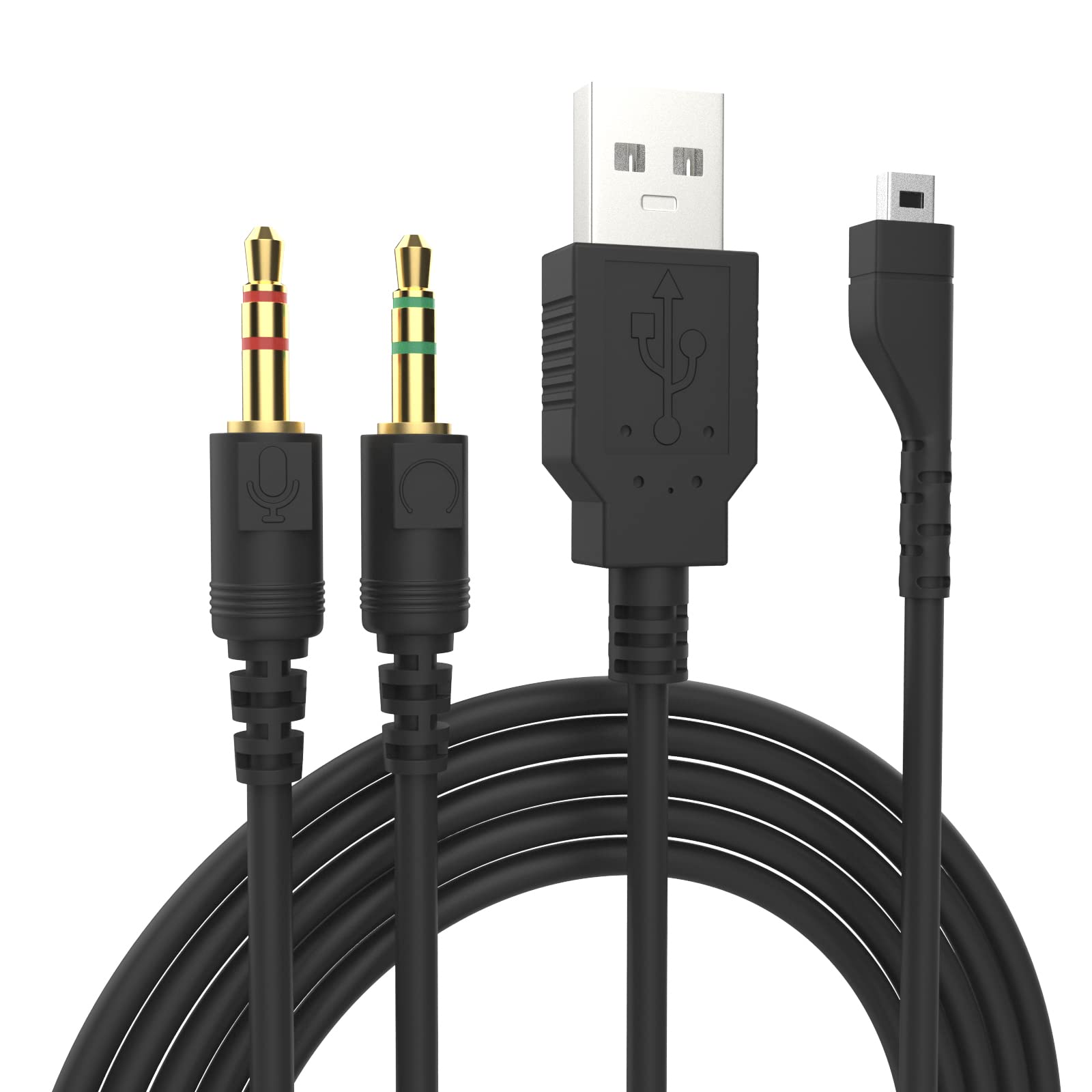 Replacement 3.5mm Audio Cable for SteelSeries Arctis 7/5/3/Pro Wireless Gaming Headsets - 6FT Nylon Braided Aux Cord for PC, Laptop, PS4, Xbox - Enhanced Durability for Long Gaming Sessions