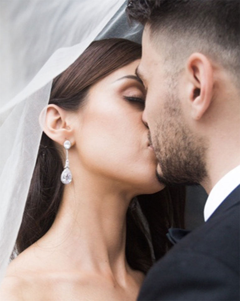 Elegant Bridal Earrings by Stephanie Browne - Alexandra Collection | Perfect for Weddings, Prom & Special Occasions