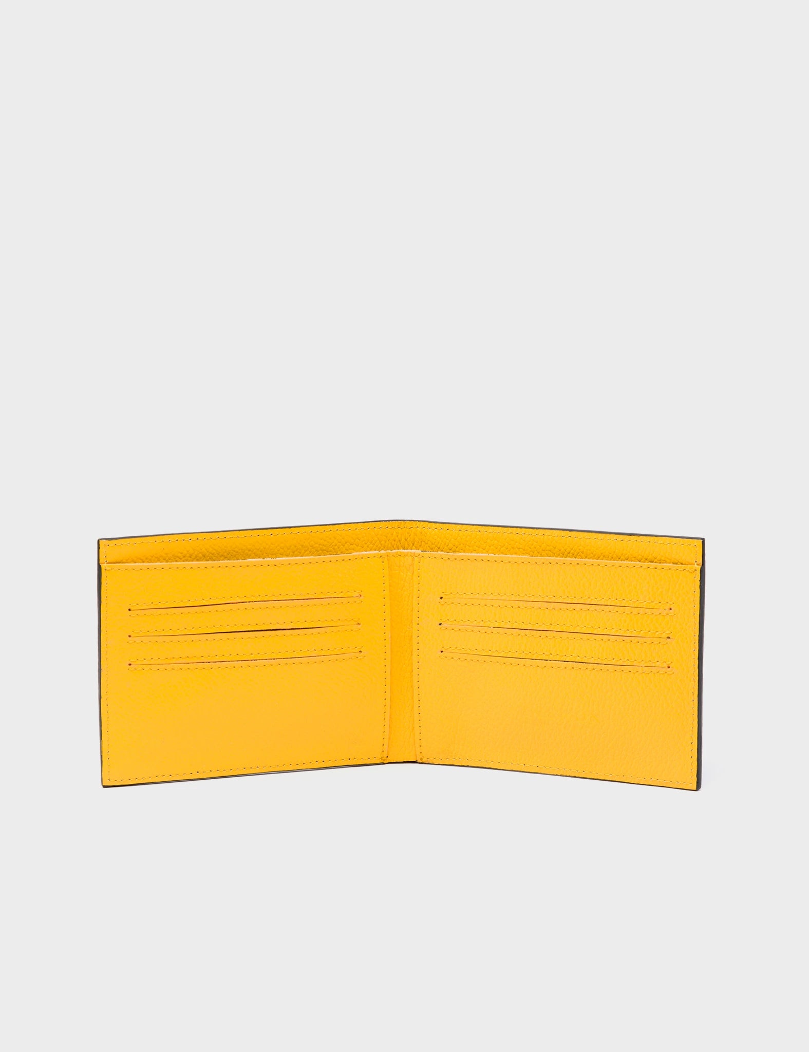 Felicia Black Leather Bifold Wallet with Subway Platform Print - Stylish RFID Blocking Wallet for Men & Women - Perfect for Travel, Commuting and Everyday Use
