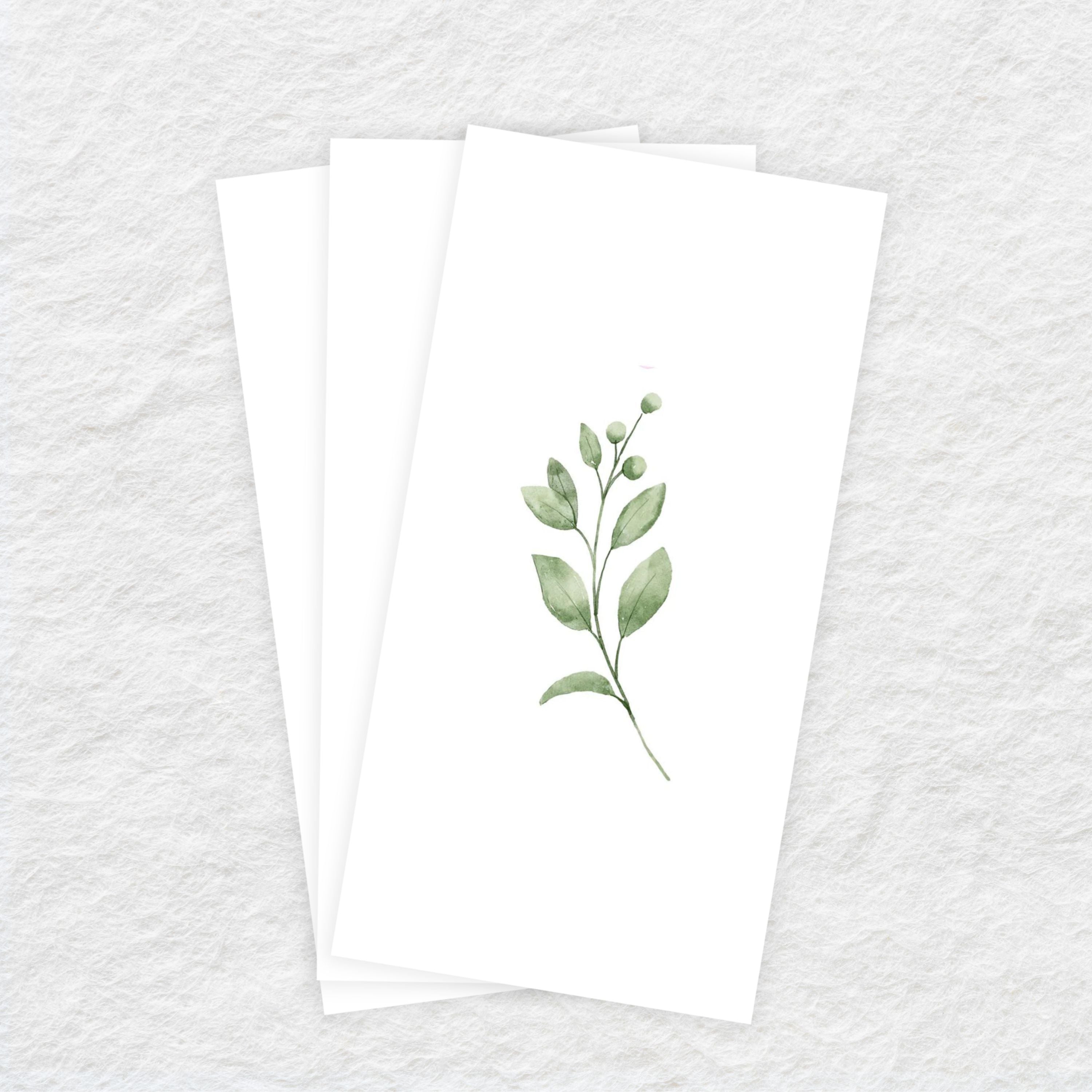 Premium Disposable Linen-Like Paper Guest Towels - 16 Pack | Eco-Friendly Green Leaves Spring Design | Perfect for Weddings, Parties & Upscale Events