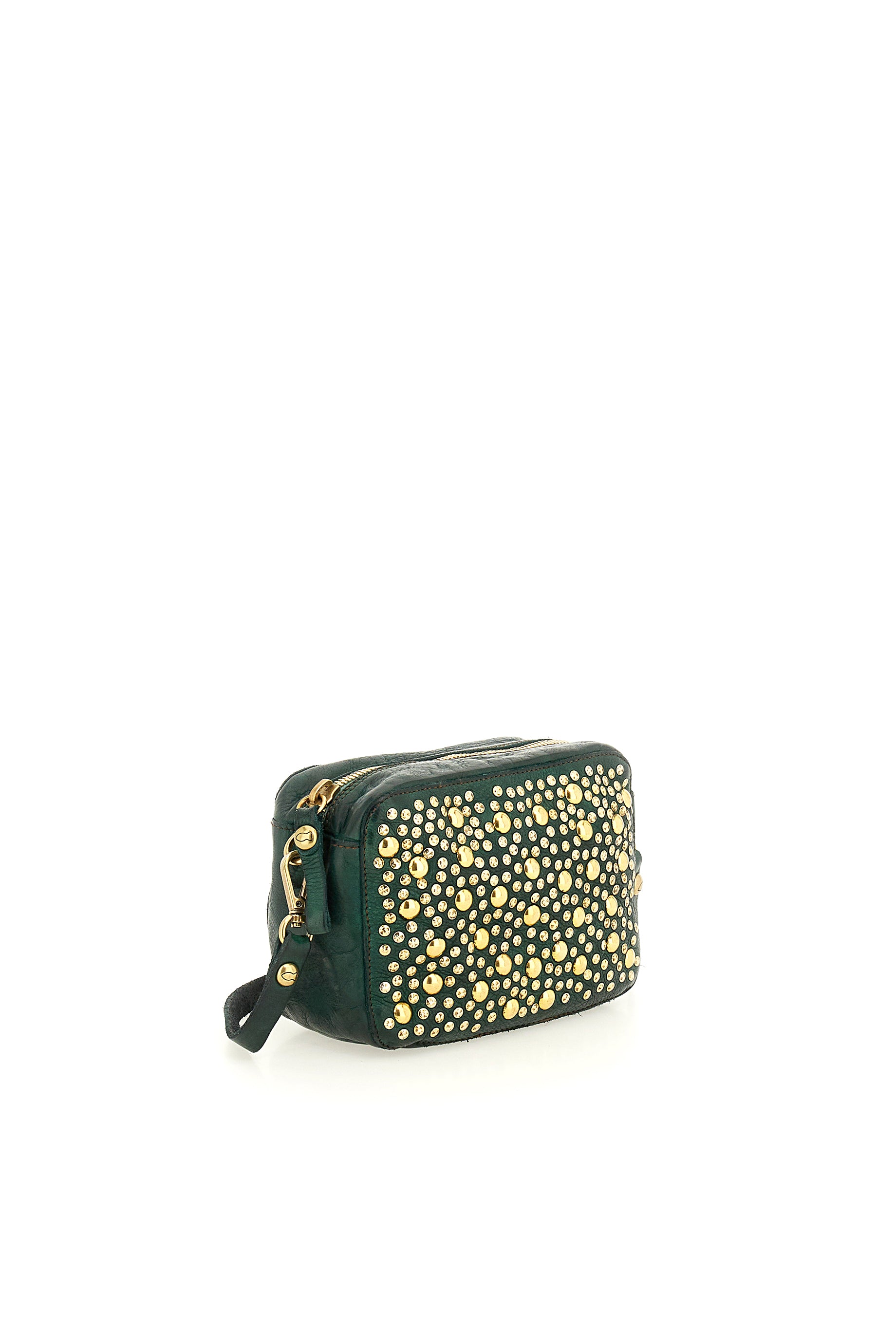 Campomaggi Studa Leather Crossbody Bag with Bottle Holder - Stylish & Functional for Travel, Work & Everyday Use