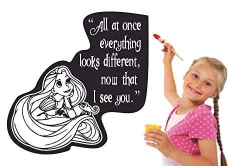 Frozen Disney Cartoon Quote Wall Sticker - 'Now That I See You' Vinyl Decal for Kids Room, Nursery, Bedroom Decor (30x30 inch) - Perfect for Disney Themed Rooms, Birthday Parties & Home Decoration