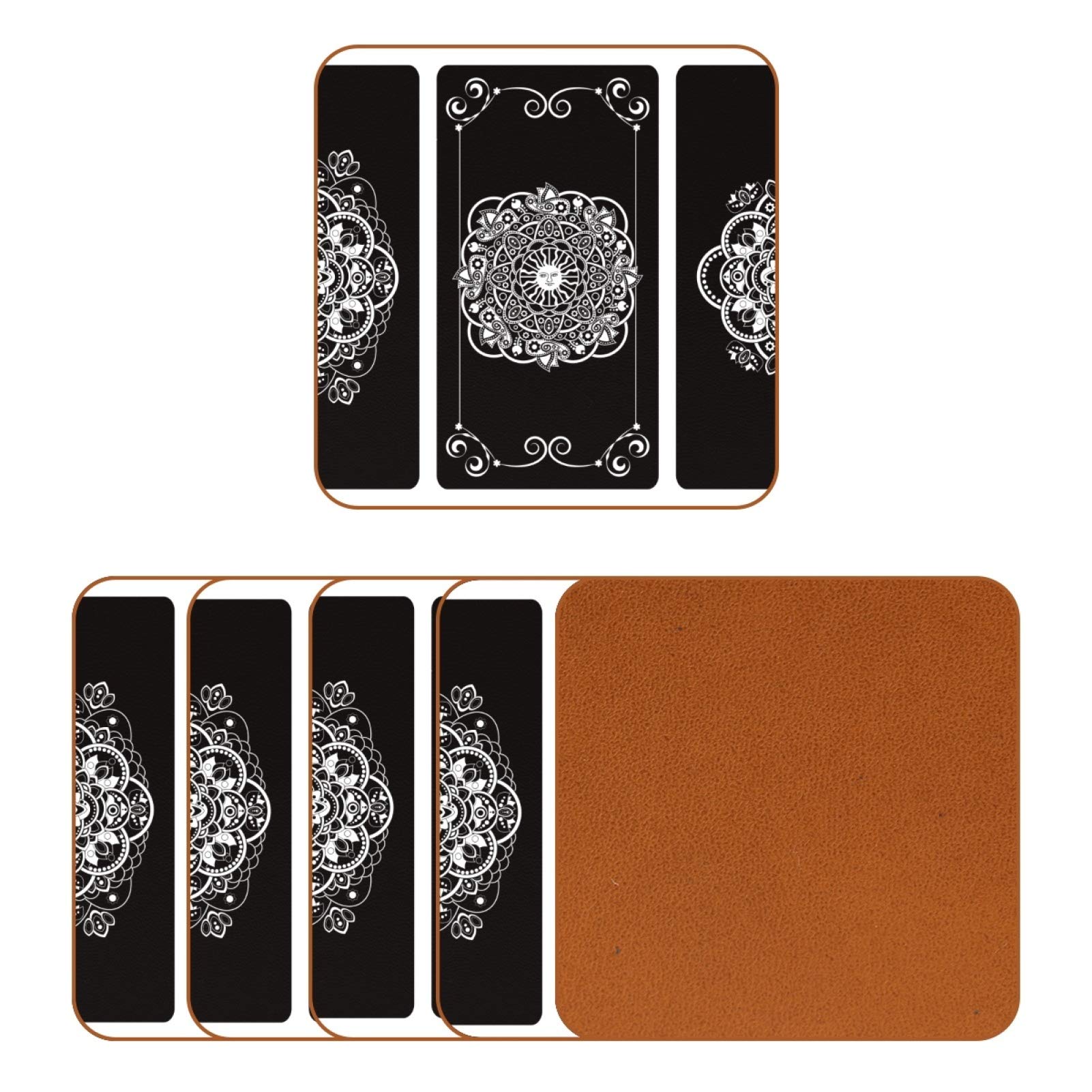Heat-Resistant Silicone Cup Mats - Anti-Scalding Tarot Card Design Table Protectors for Hot Plates, Bowls & Pots | Perfect for Dining Tables, Coffee Shops & Home Kitchen Use