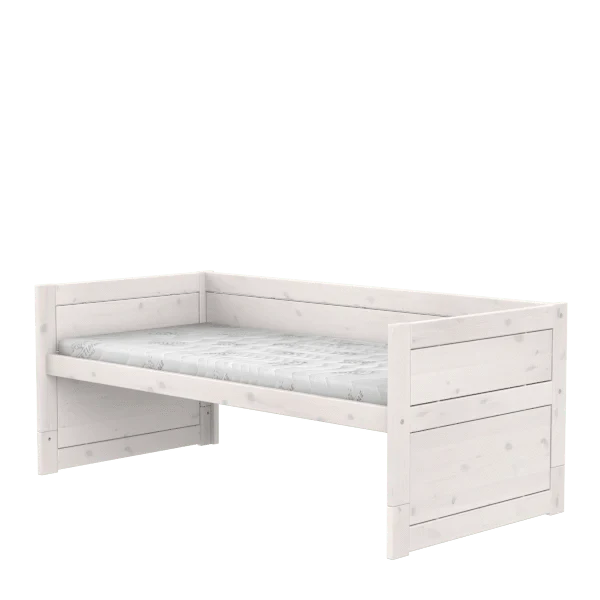 Wooden Cabin Bed for Kids - Twin Size Loft Bed with Ladder & Safety Rail - Perfect for Small Bedrooms, Playrooms & Sleepovers