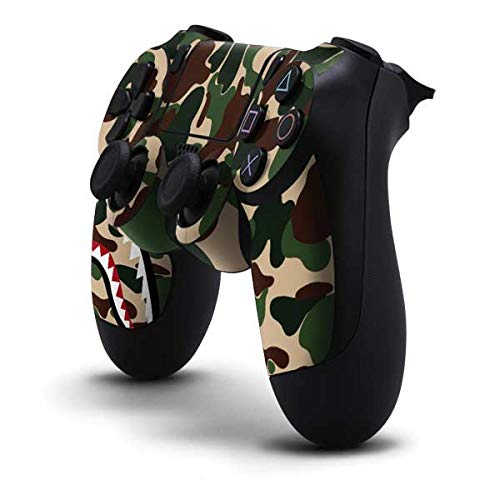 Premium Skinit Decal Gaming Skin for PS4 Controller - Shark Teeth Street Camo Design | Custom Protective Cover for Enhanced Grip & Style | Perfect for Gaming Enthusiasts & Collectors