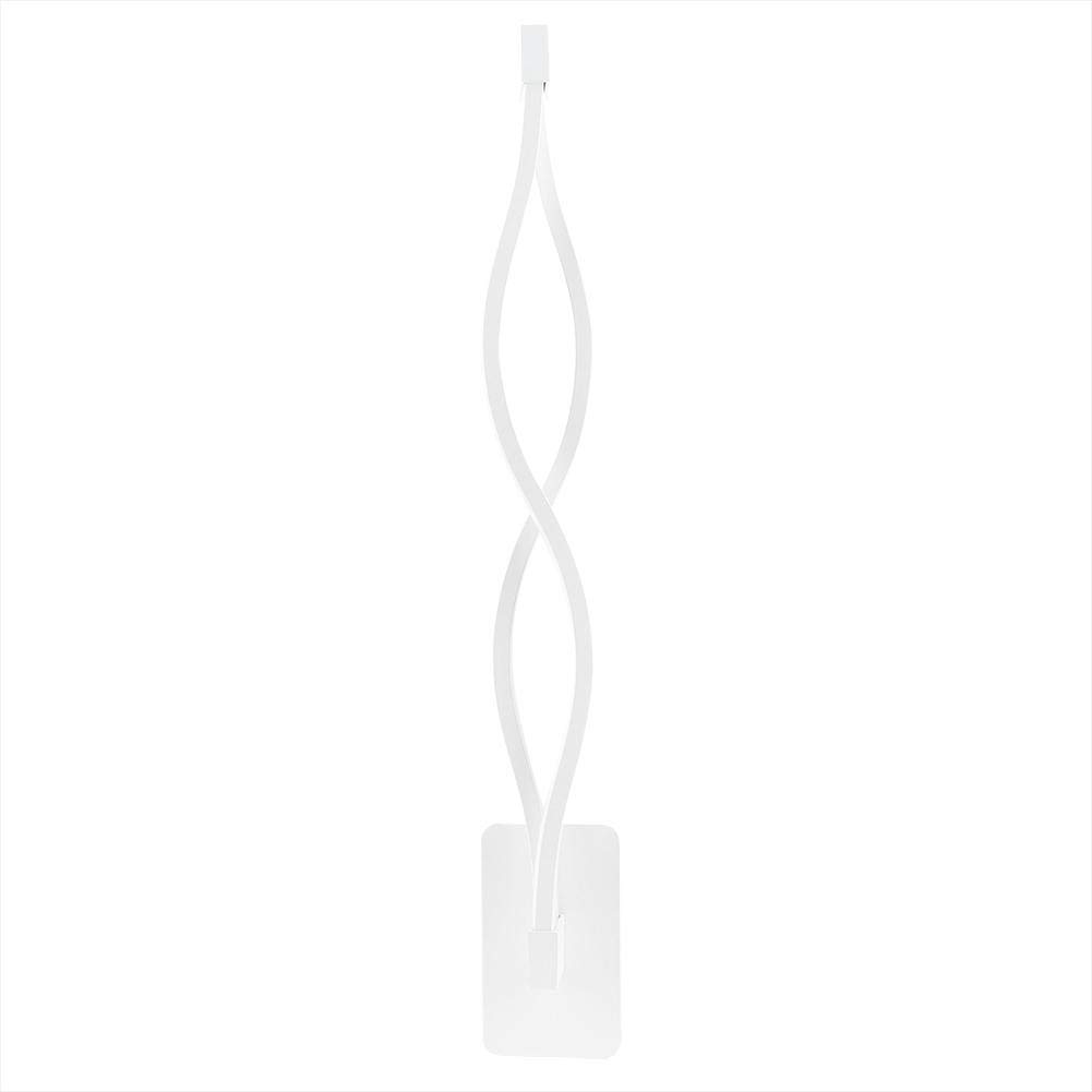 Modern Wavy Wall Lamp - Aluminum LED Mirror Light 16W, Warm White Bedside Lamp for Bedroom, Living Room & Hallway | Decorative Wall Lighting with Simple & Novel Design