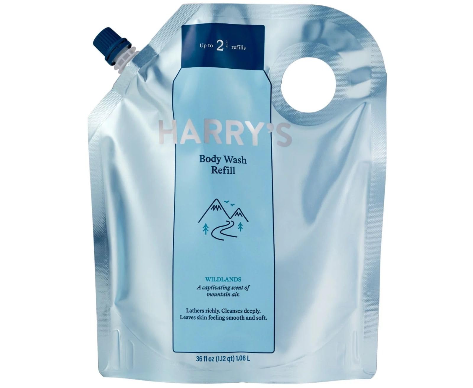 Harry's Men's Body Wash Refill - Wildlands Scent, 36 Fl Oz | Hydrating & Refreshing Shower Gel for Men | Perfect for Gym, Travel & Daily Use
