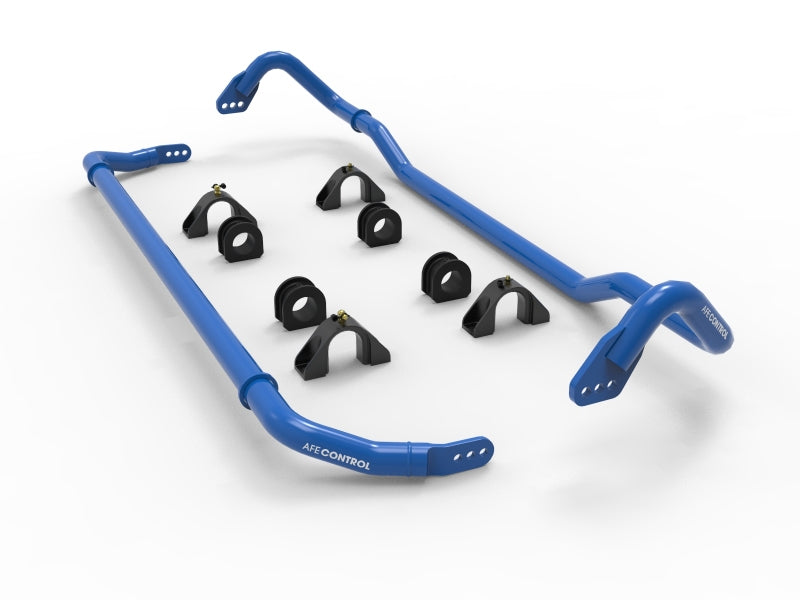 aFe 2020 Chevrolet Corvette C8 Adjustable Front & Rear Sway Bar Kit - 3-Way Control for Enhanced Handling & Performance | Perfect for Track Racing & Street Driving