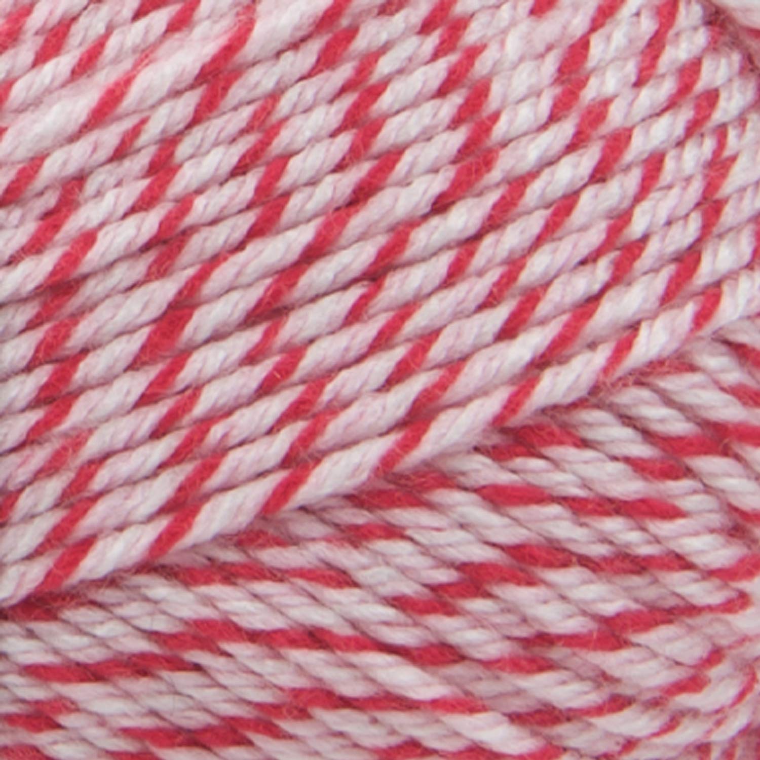 LION BRAND YARN COMPANY Premium Basic Stitch Yarn - Strawberry Twist Color | Soft Knitting & Crochet Yarn for Scarves, Hats & DIY Crafts