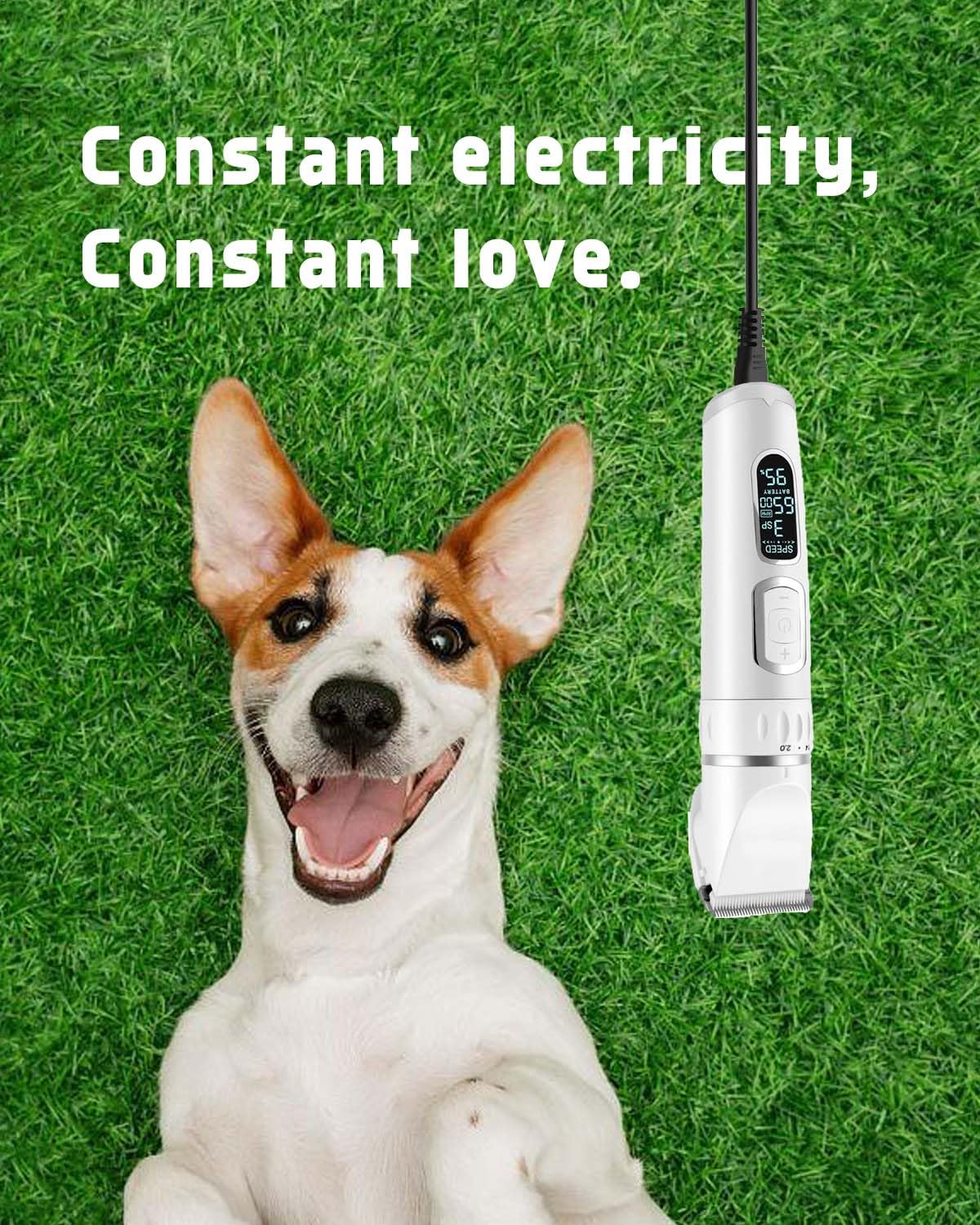 HOLDOG Dog Clipper Charger - 5V USB Charging Cable for HOLDOG Cat & Dog Grooming Clippers - 3.3ft Power Cord with Cleaning Brush - Professional Heavy Duty Pet Grooming Tool for Home & Salon Use