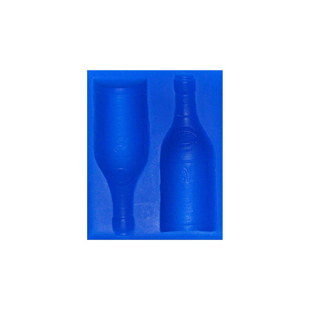 Mini Wine Bottle Silicone Mold for DIY Crafts - Perfect for Resin Casting, Chocolate Making, and Candle Making (FD161)