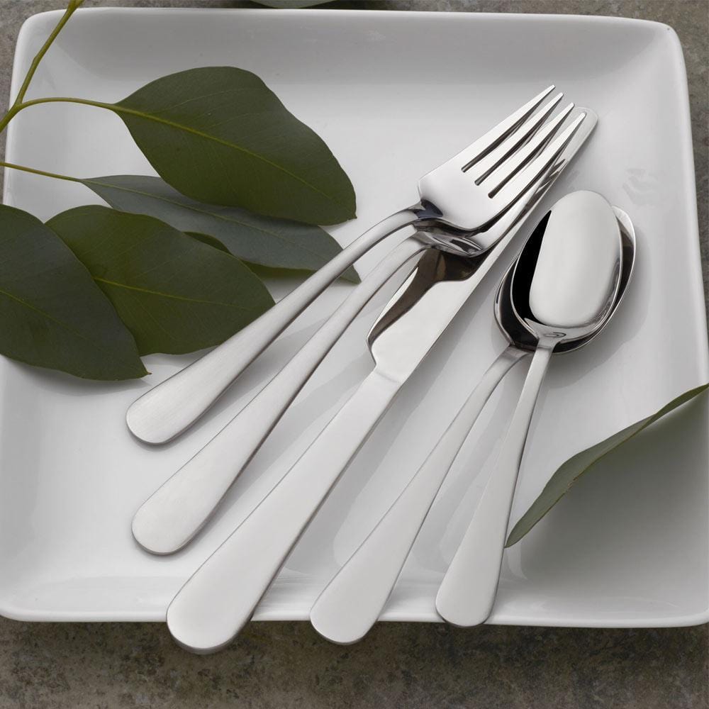 Premium 42-Piece Stainless Steel Flatware Set - Service for 8 - Elegant Satin Finish - Perfect for Dinner Parties, Weddings & Formal Dining