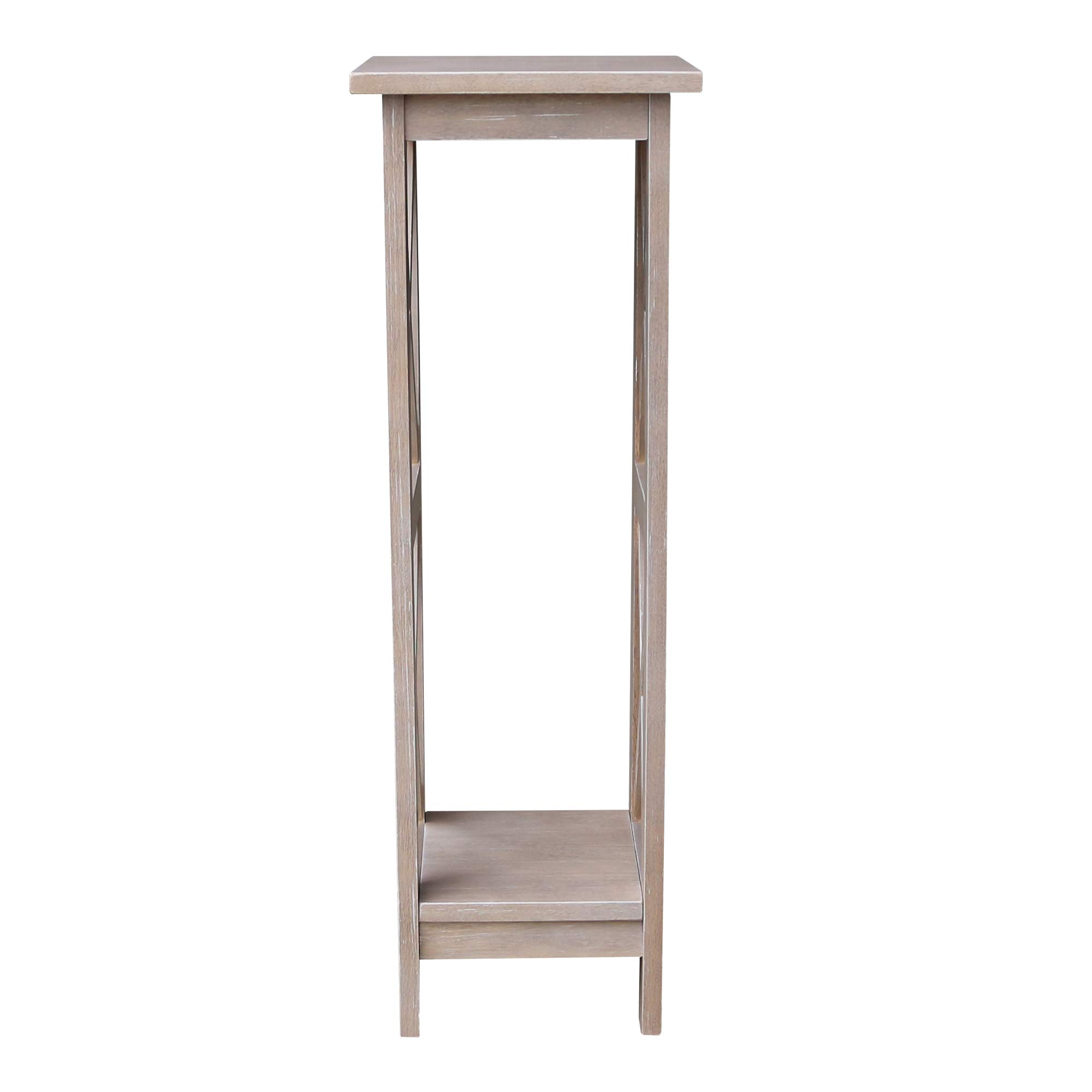 International Concepts 36 Inch X-Sided Tall Plant Stand in Gray - Perfect for Indoor Plants, Home Decor, and Garden Display