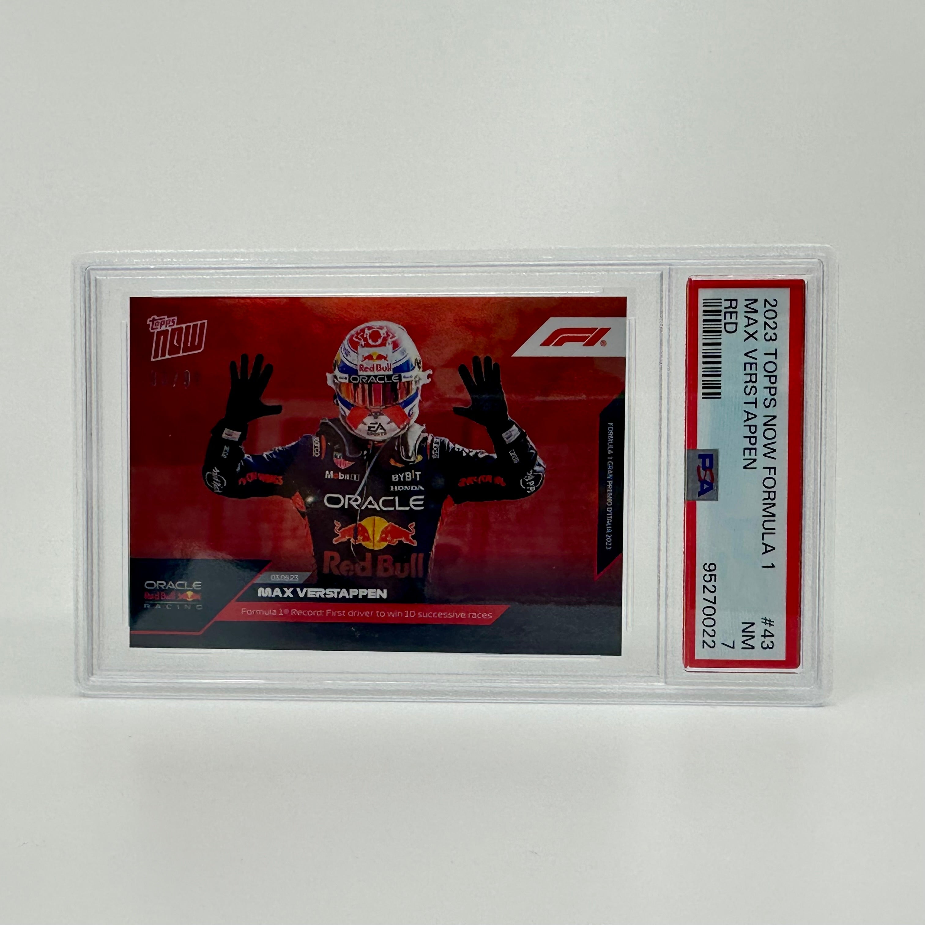 PSA 7 1993 Upper Deck Max Verstappen #43 Red Bull Racing F1 Rookie Card - Perfect for Sports Collectors, Racing Fans & Investment Portfolio