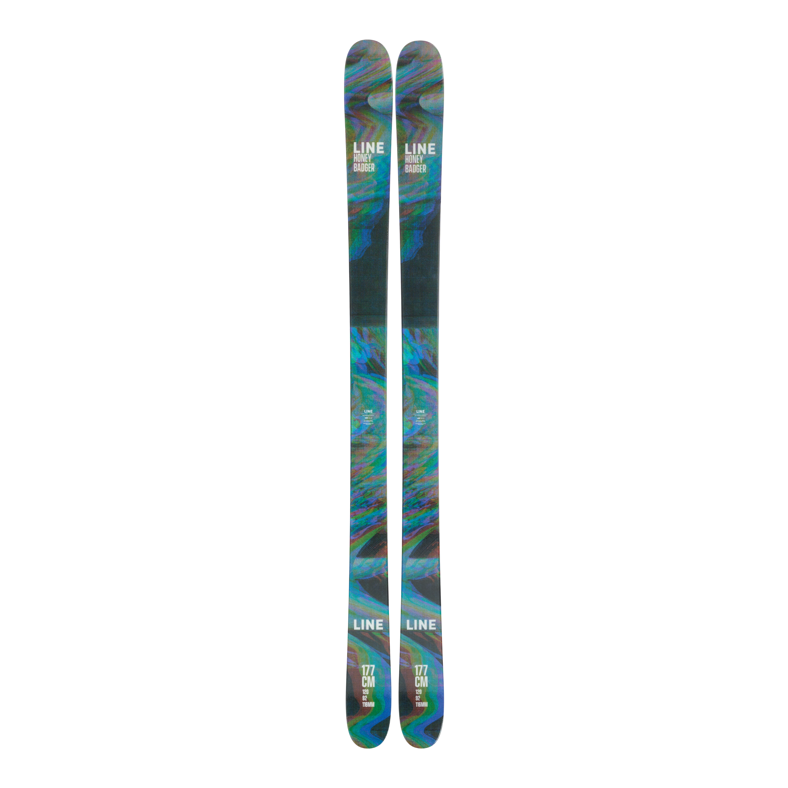 2024 Honey Badger Skis - Premium All-Mountain Skis for Men & Women - Perfect for Powder, Groomers & Backcountry - Ideal for Ski Resorts & Off-Piste Adventures