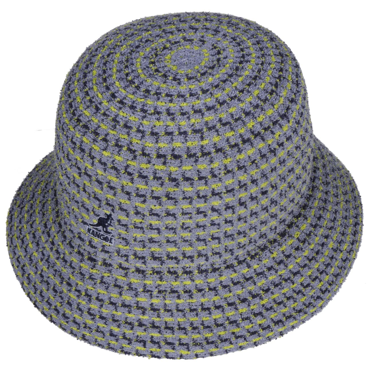 Kangol Maze Jacquard Bucket Cloth Hat - Stylish Summer Sun Hat for Women & Men - Perfect for Beach, Outdoor Activities and Fashion Accessories