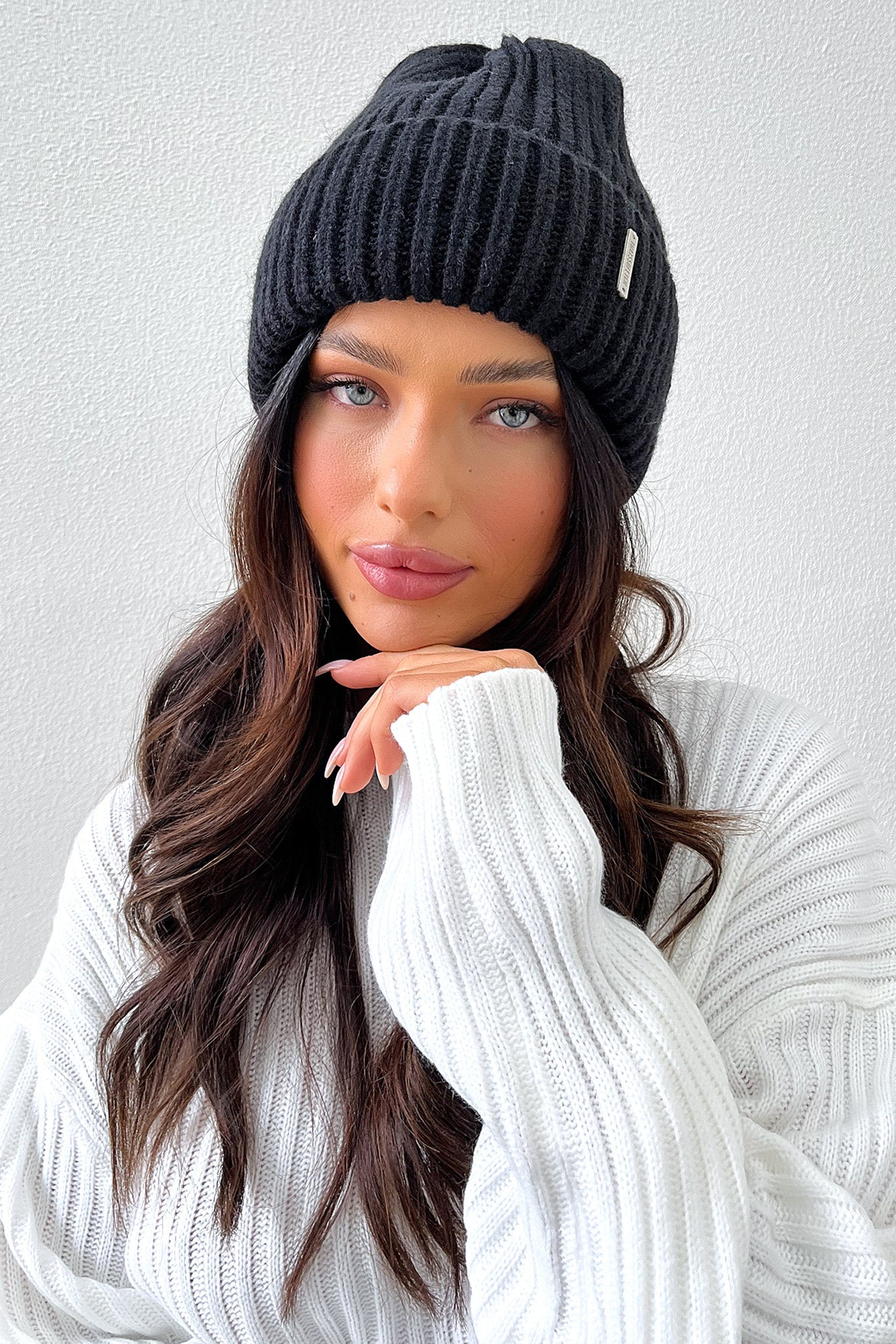 Luna Beanie Hat for Women & Men - Soft Winter Knit Beanie, Black - Perfect for Cold Weather, Outdoor Activities & Casual Wear