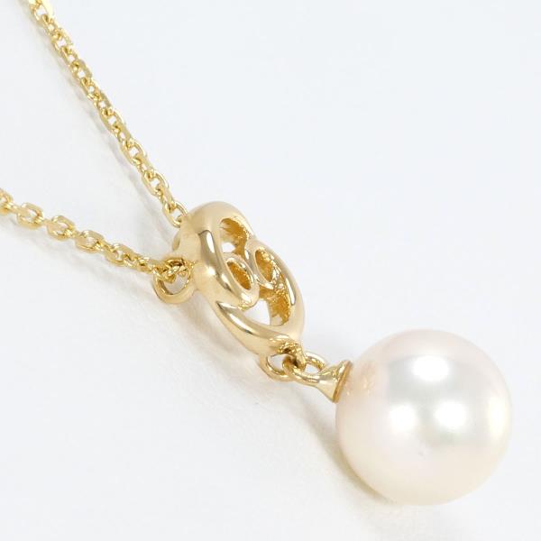 18K Yellow Gold Pearl Necklace for Women - Elegant Bridal Jewelry, Wedding Gift & Anniversary Present - Perfect for Formal Events, Date Nights and Special Occasions