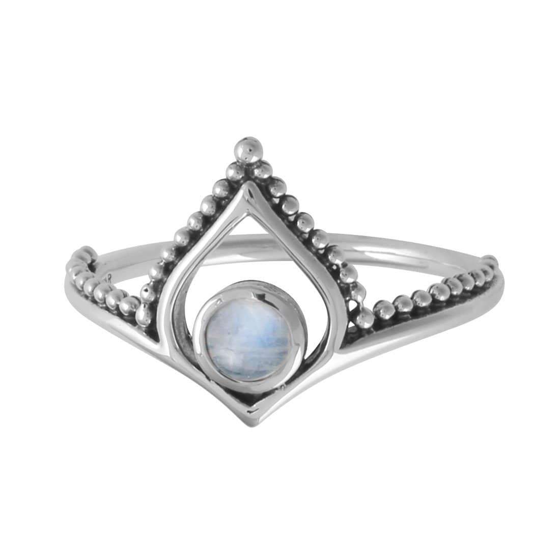 Tanta Moonstone Ring for Women – Elegant Sterling Silver Gemstone Jewelry for Everyday Wear & Special Occasions