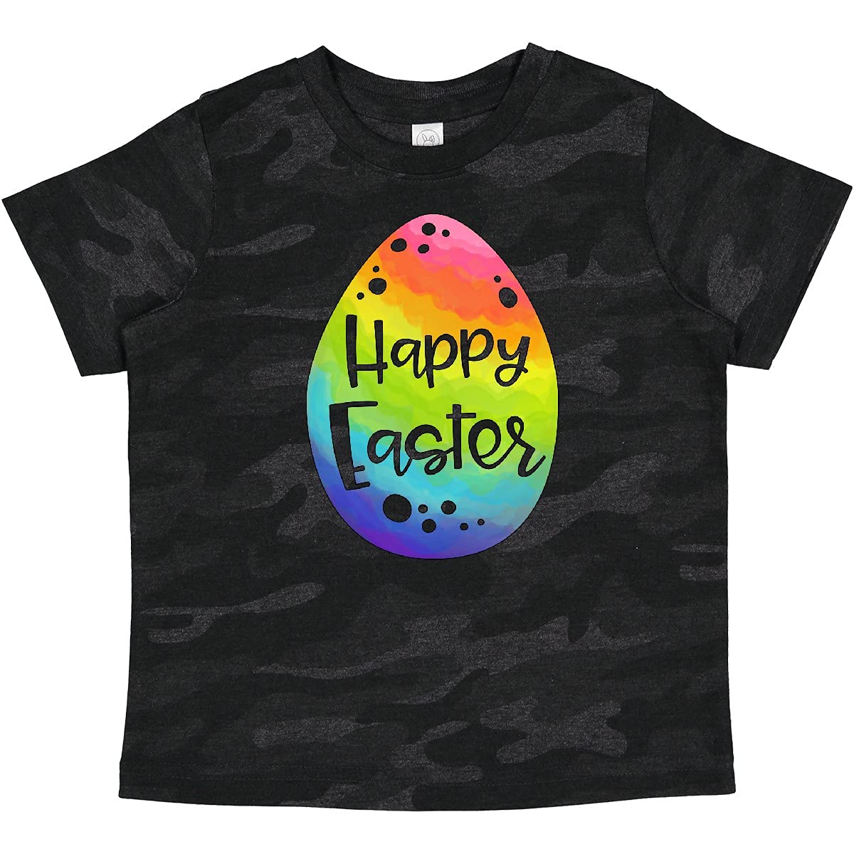 Inktastic Happy Easter Rainbow Easter Egg Baby T-Shirt - Cute Easter Outfit for Boys & Girls - Perfect for Easter Egg Hunts, Family Photos & Spring Celebrations