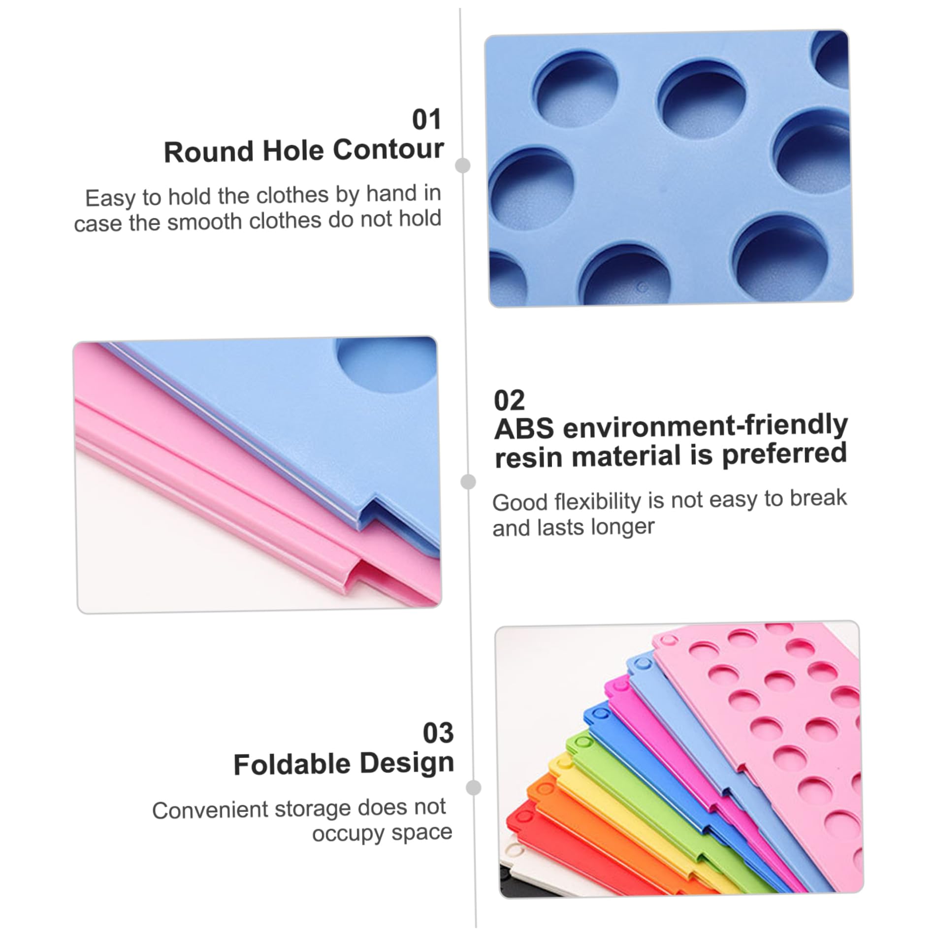 15.4x18.5 Inch Plastic Clothes Folding Board - Portable T-Shirt Folder for Kids & Adults - Space Saving Laundry Organizer for Closet, Drawer & Travel Packing