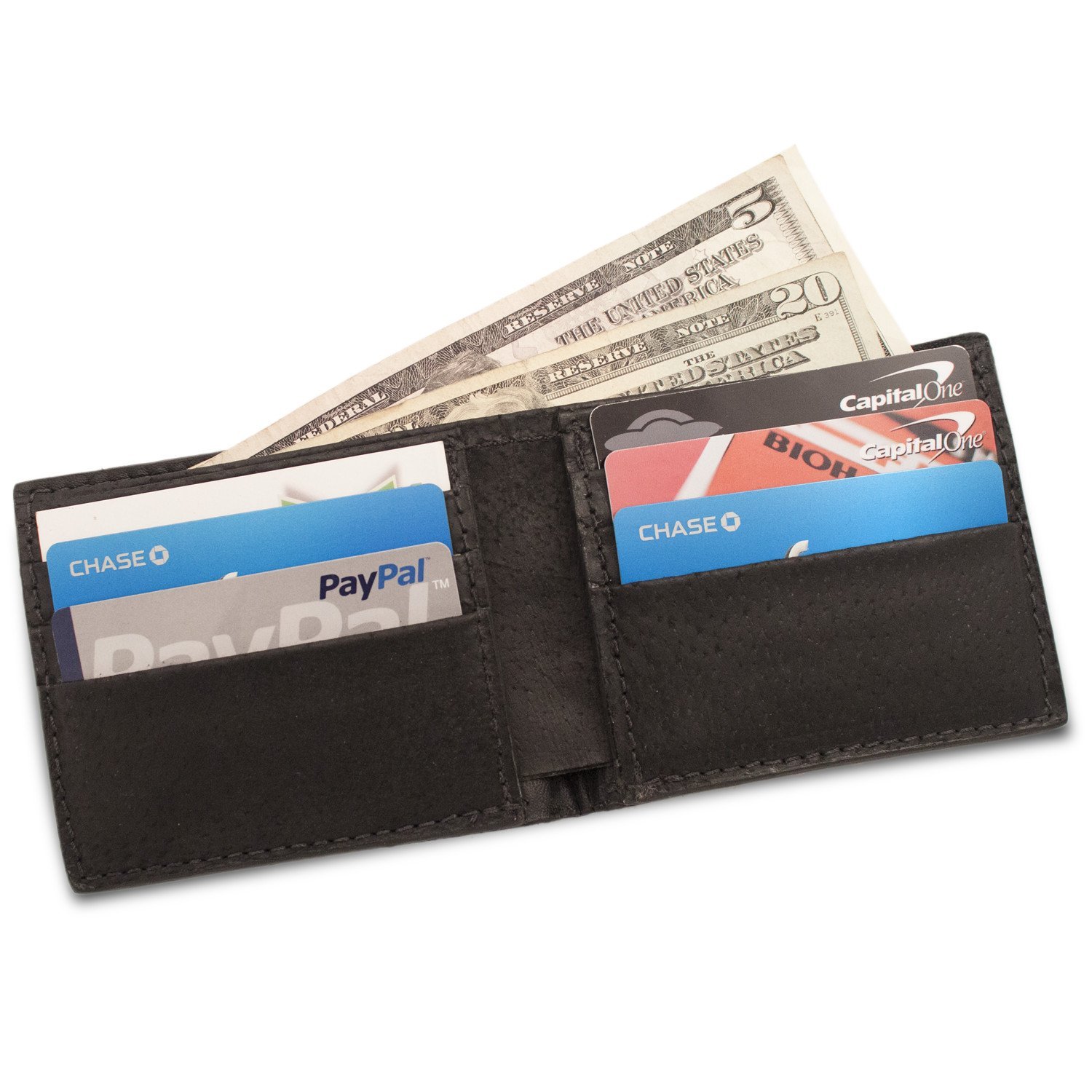 Genuine Ostrich Skin Leather Bifold Wallet - Handmade Men's Luxury Wallet for Everyday Carry & Gift Giving