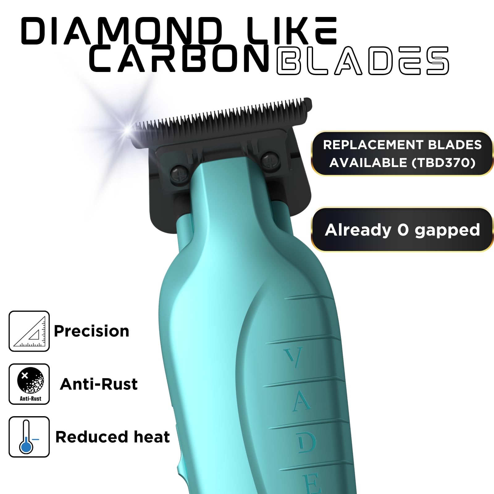 Supreme Trimmer Vader ST3778 Cordless Hair Clipper - 210 Min Runtime, DLC T-Blade for Beard & Hair Trimming | Professional Barber Liner | Limited Edition Blue | Perfect for Home Grooming & Salon Use
