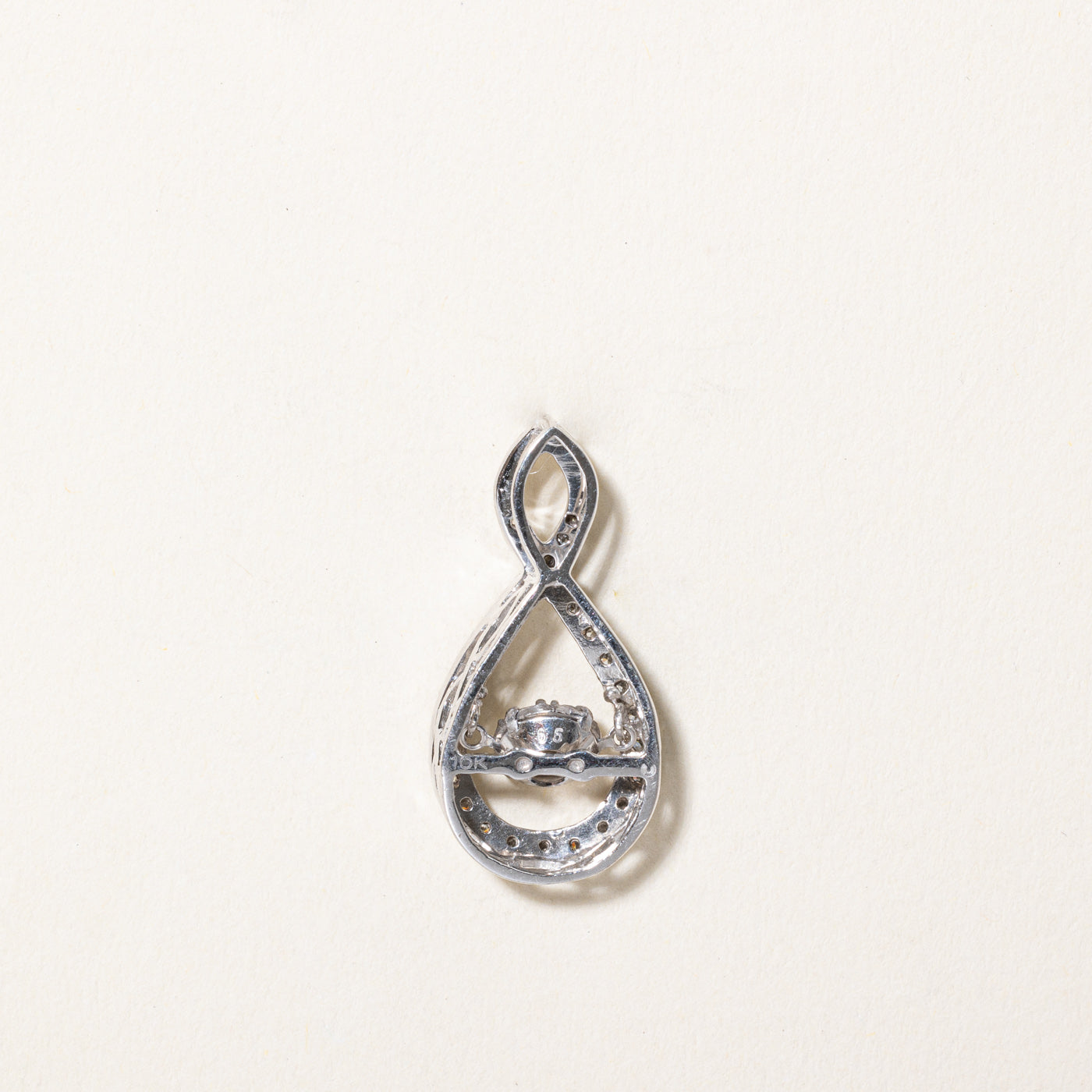 0.57ctw Diamond Teardrop Pendant Necklace - 14K White Gold Elegant Jewelry for Women - Perfect for Weddings, Anniversaries & Special Occasions