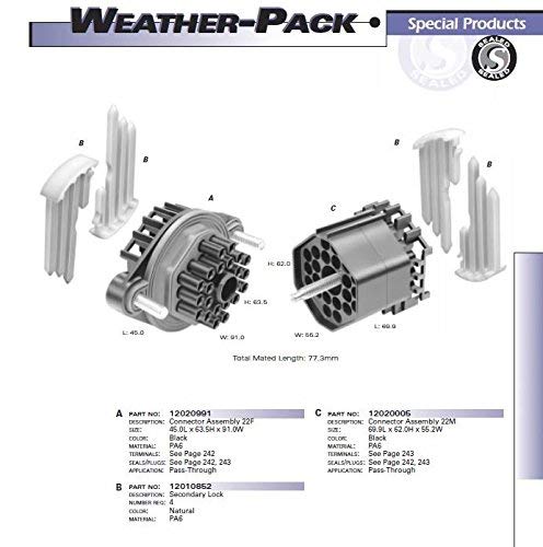Pro Kit WP-1292 Weatherproof Automotive Electrical Connectors - 1292 Piece Set with Bulkhead Kit & Pro Crimp Tool for 20-12 Gauge Wires | Ideal for Car, Truck, and Marine Electrical Repairs & DIY Projects