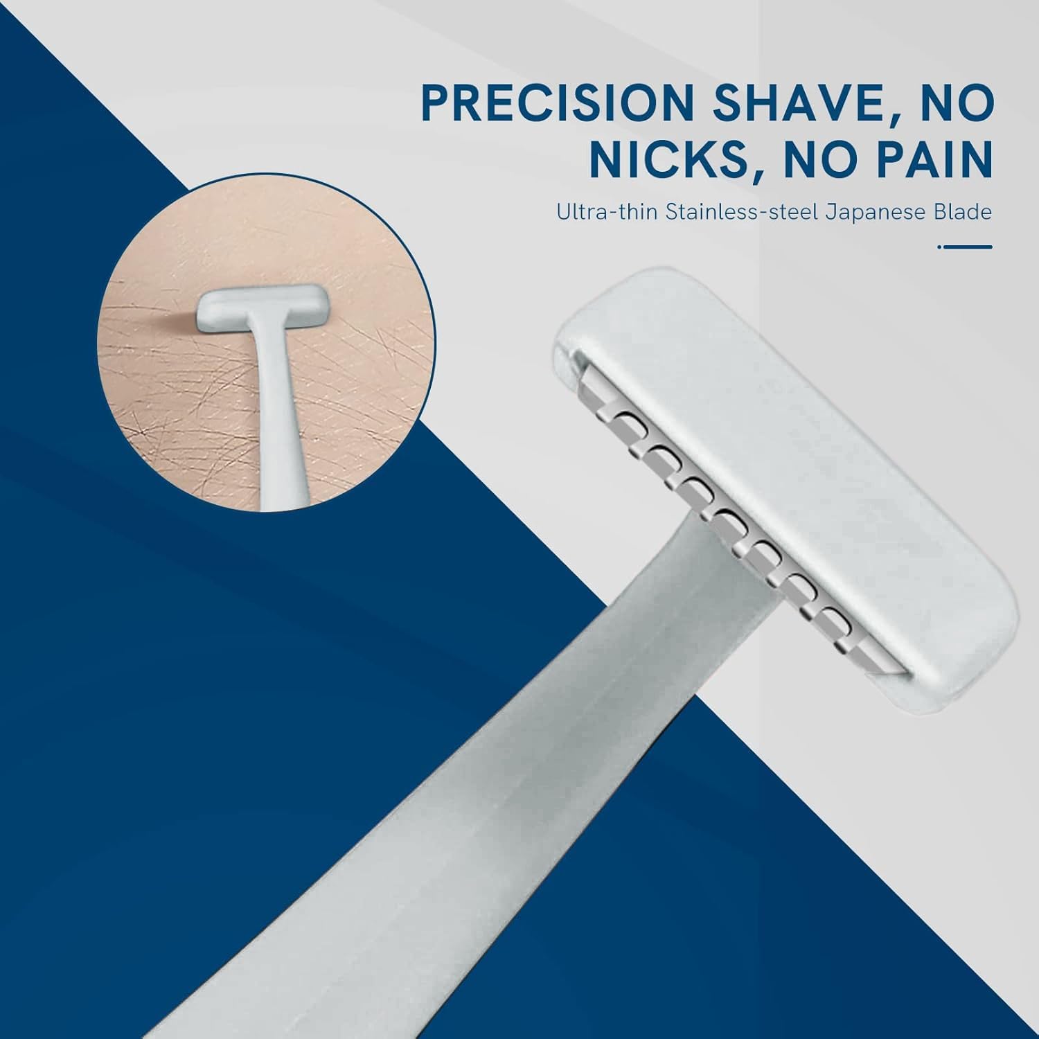 6-Piece Japanese Precision Eyebrow Razors for Men & Women - Ultra-Sharp Blades for Peach Fuzz Removal, Facial Hair Trimming & Dermaplaning | Exfoliating Skincare Tool for Smooth Skin at Home or Salon