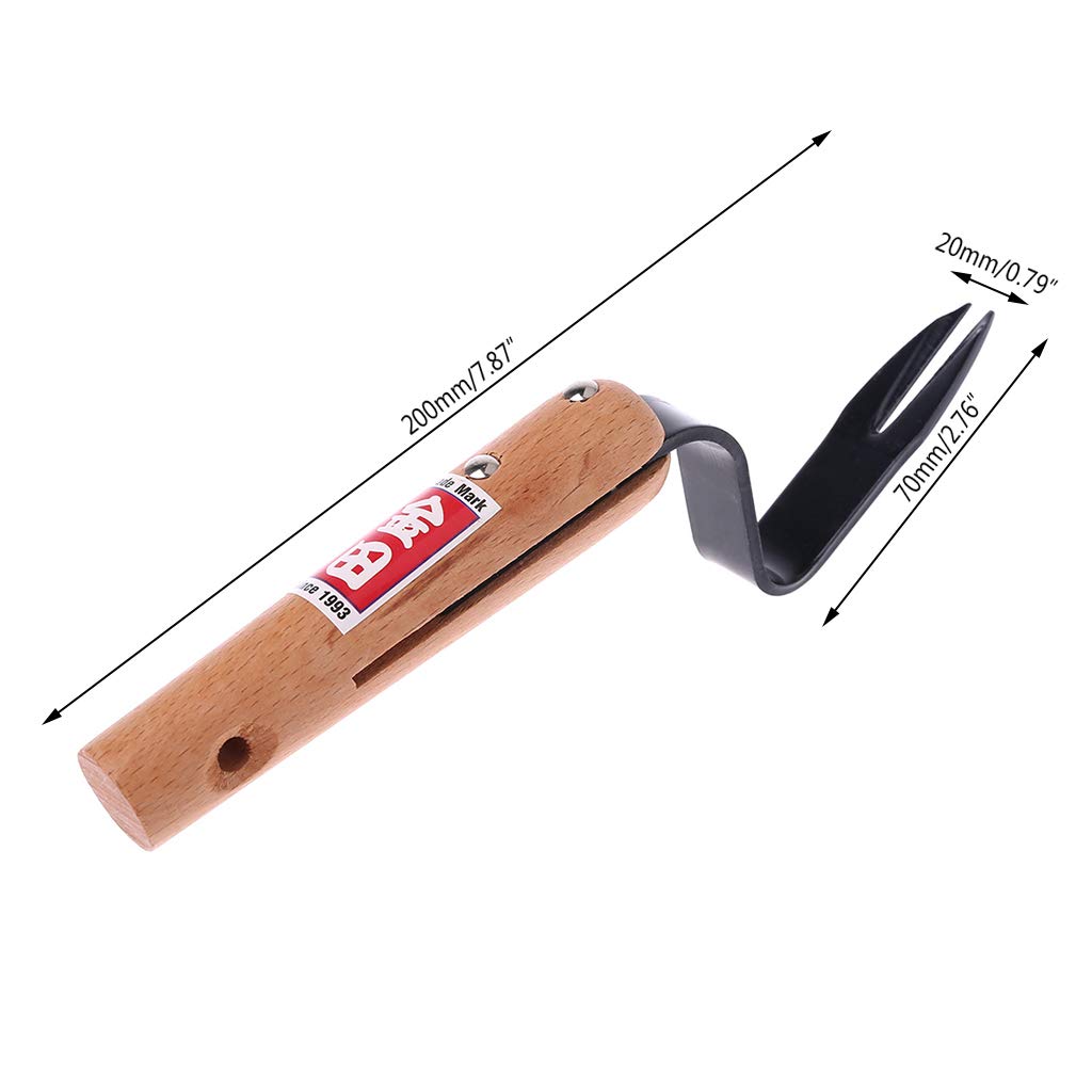 DAIMANPU Manual Weed Extractor Tool with Forked Head - Efficient Garden Weeding & Cutting Tool for Lawn Care, Landscaping, and Outdoor Maintenance