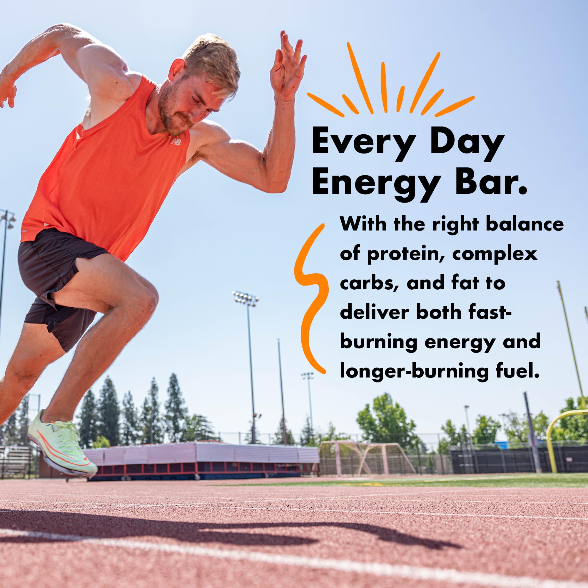Bonk Breaker Gluten-Free Protein Energy Bar - Peanut Butter & Jelly Flavor, 8g Protein, 62g (12 Pack) | Healthy Snack for Hiking, Cycling & Post-Workout Recovery