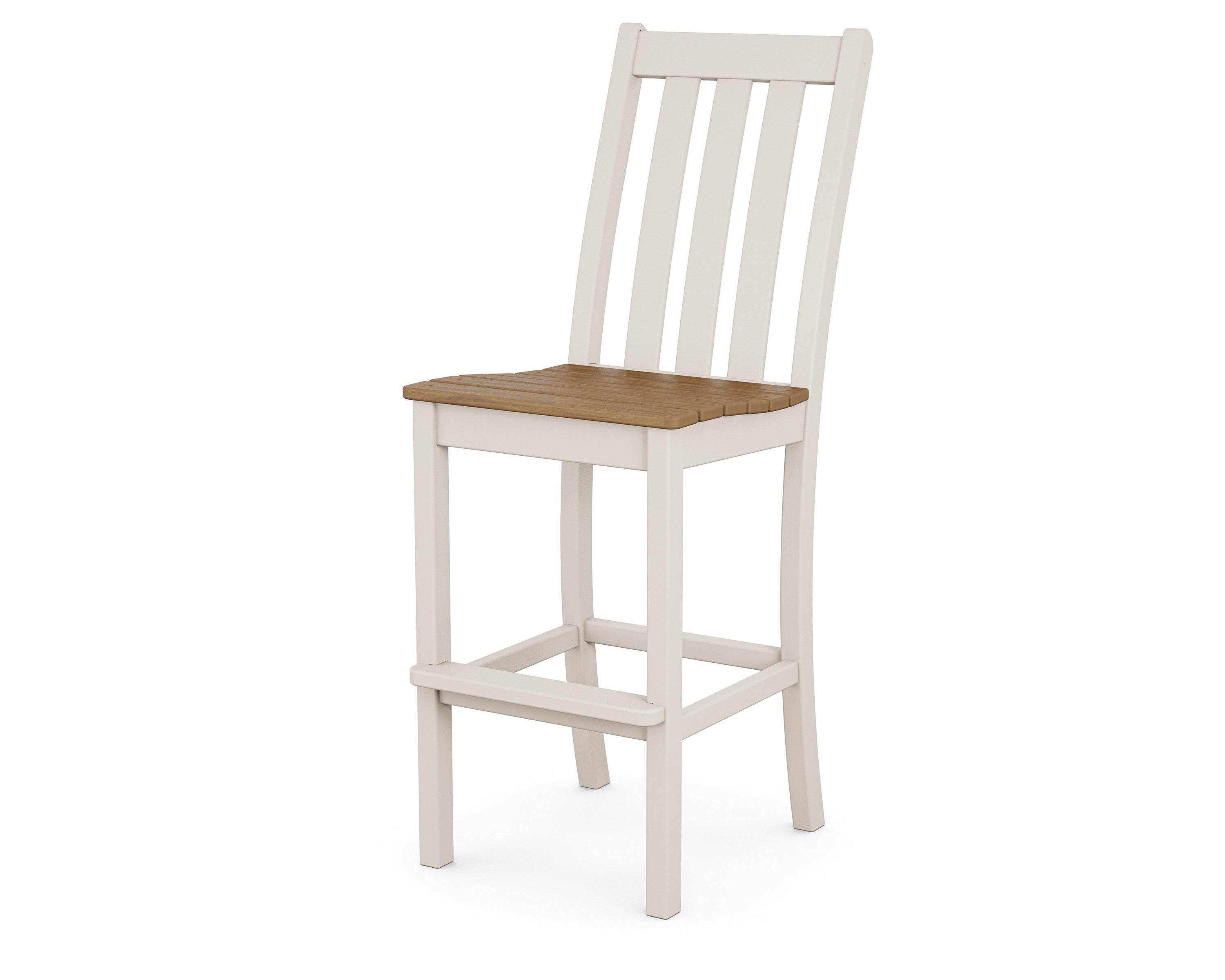 POLYWOOD Vineyard Bar Side Chair - Weather-Resistant Outdoor Dining Chair for Patio, Deck, or Poolside - Perfect for Entertaining Guests