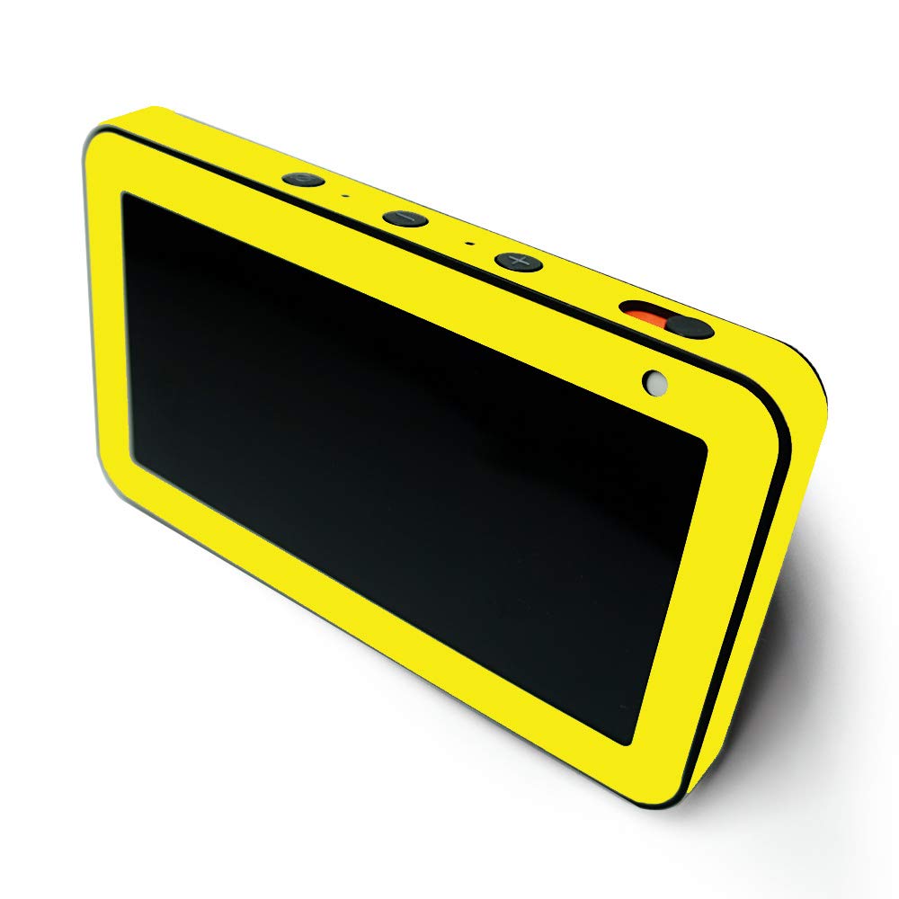 MightySkins Protective Vinyl Wrap for Amazon Echo Show 5 (Gen 1 & Gen 2) - Solid Yellow | Easy to Apply & Remove | Made in USA | Customizable Decal Skin for Home & Office Decor