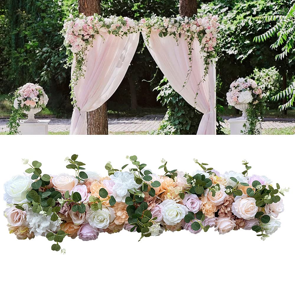 Artificial Rose Vine Garland - 1M Fake Flower Hanging Decor for Home, Hotel, Office, Wedding & Party | Wedding Backdrop, Garden Wall Decor, DIY Craft Project
