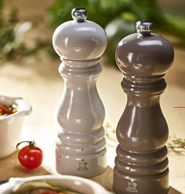 Peugeot Paris 7 Salt Grinder Mill - Premium Adjustable Ceramic Mechanism, Pearl Grey Finish | Perfect for Kitchen, Dining Table & Gourmet Cooking
