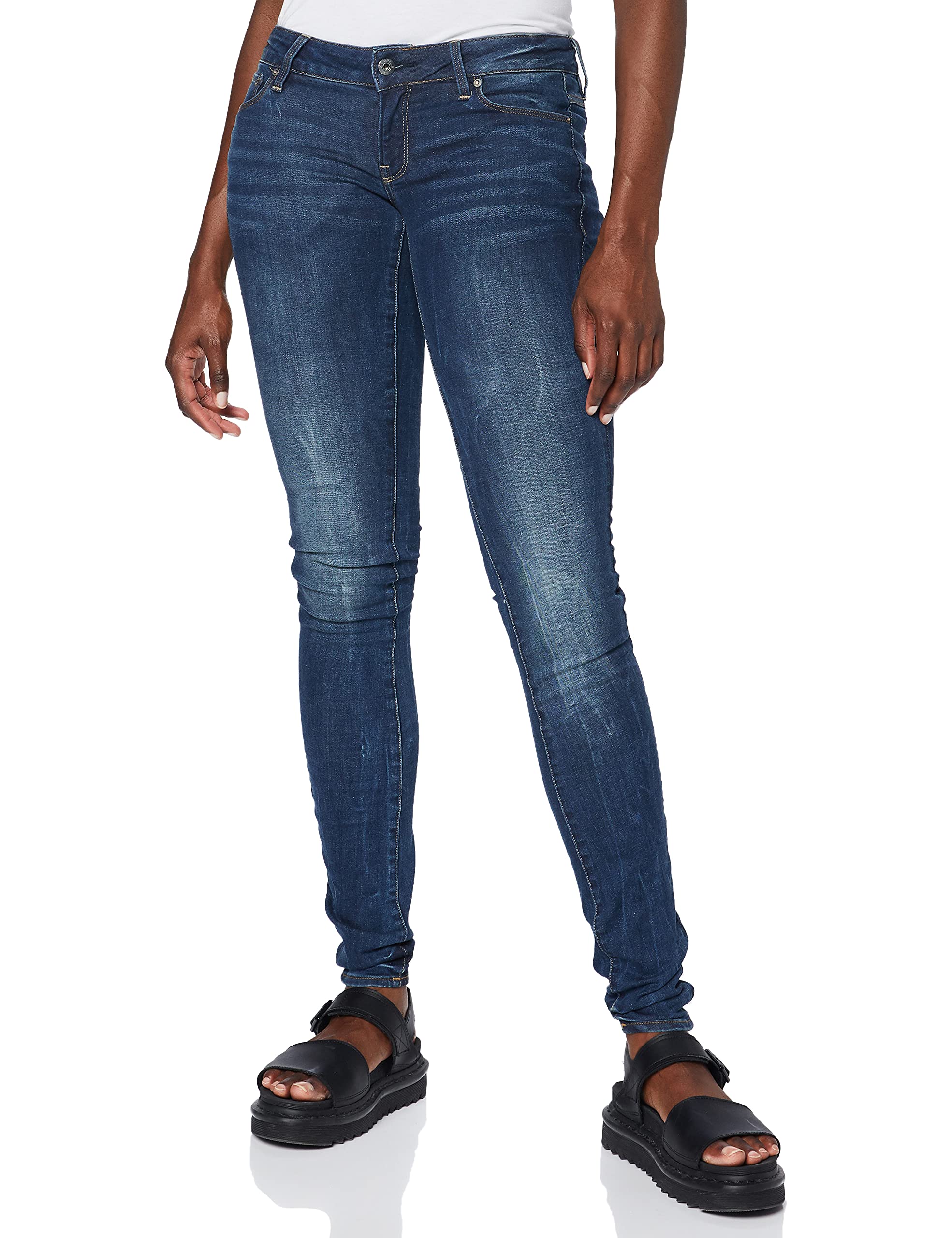 3301 Low Rise Skinny Fit Jeans for Women - Stretch Denim Pants, Slimming Comfort Fit, Trendy Casual Wear for Everyday Outfits & Night Out