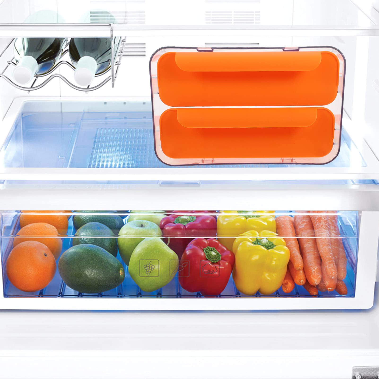 Egg Storage Container - 12 Slot Egg Holder for Refrigerator, Durable Plastic Egg Organizer Tray with Lid, Perfect for Kitchen, Camping, and Picnic Use