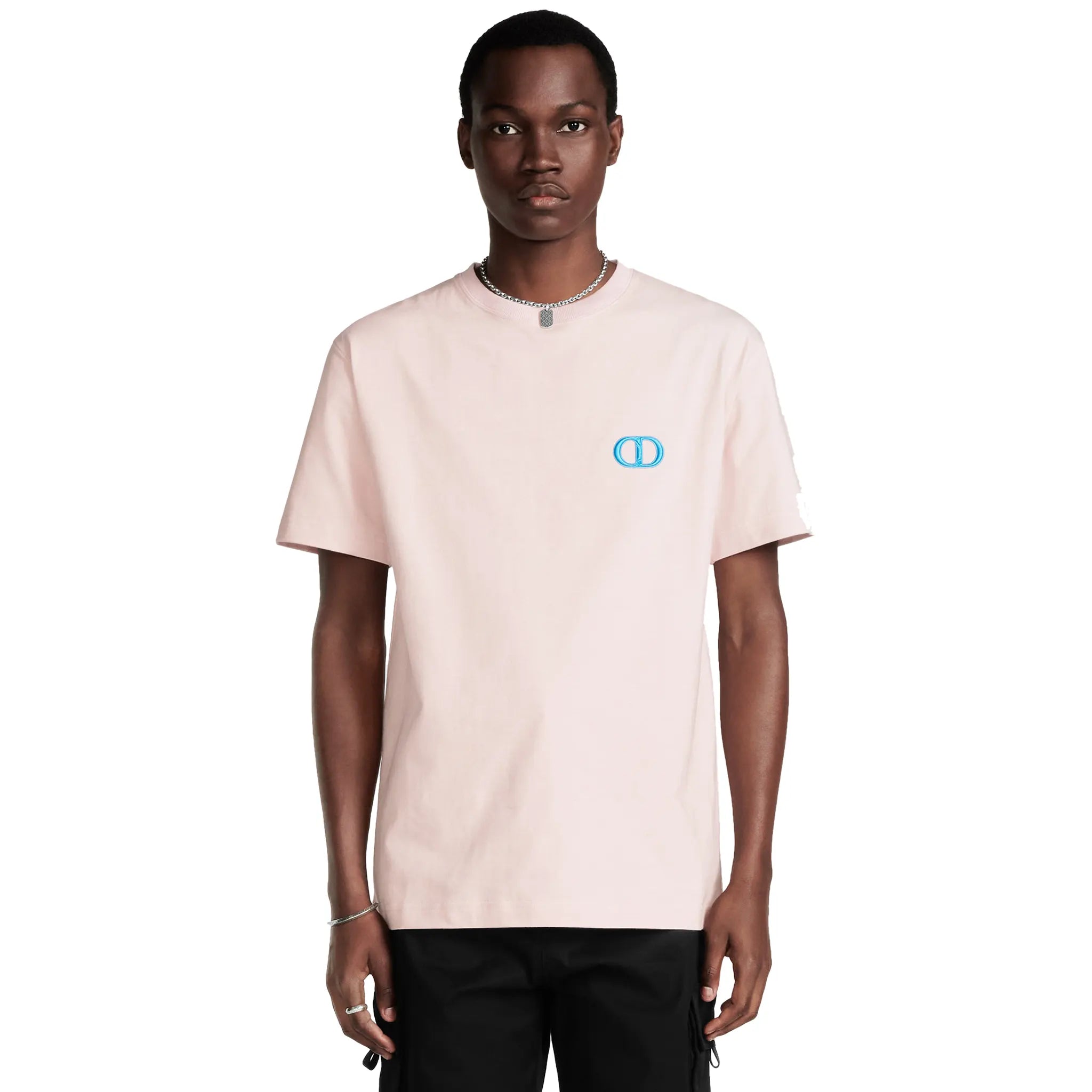 Dior CD Icon Relaxed Fit Cotton Pink T-Shirt for Women - Casual Luxury Tee for Summer Outfits & Streetwear Fashion