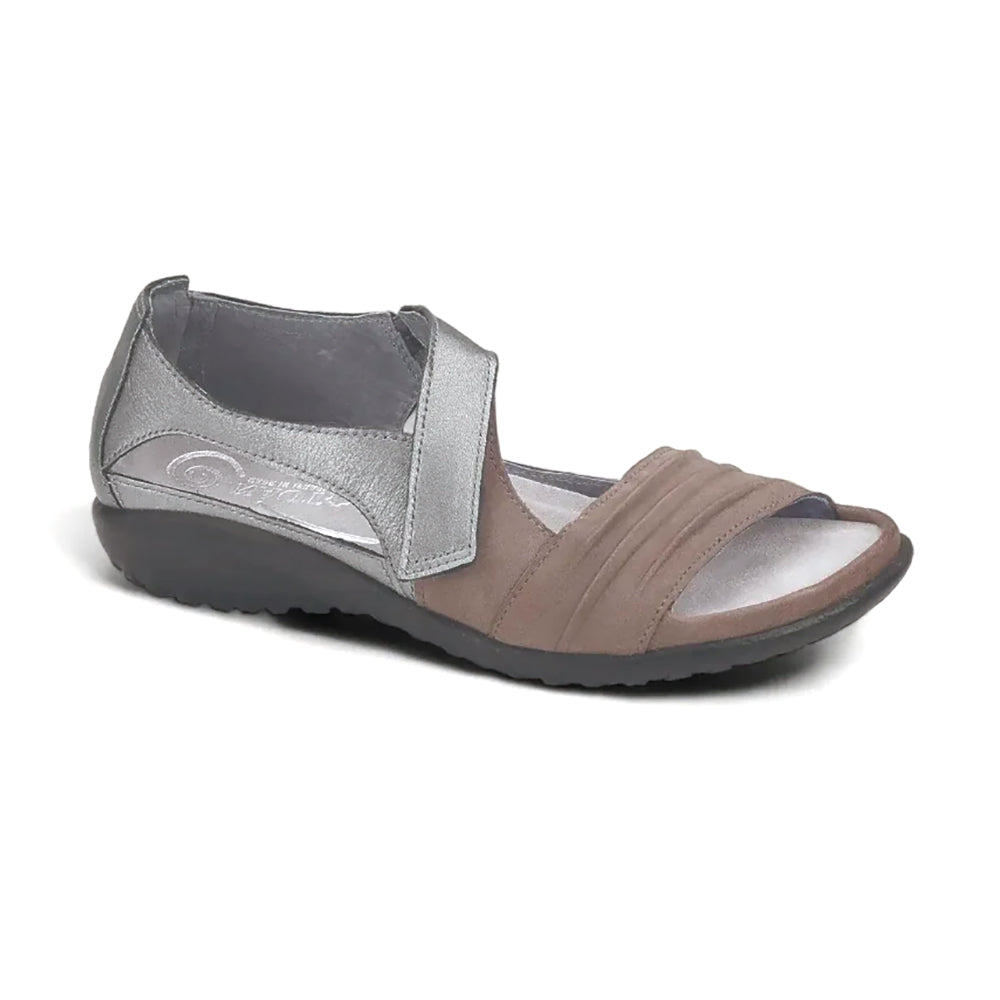 Shiitake Nubuck/Sterling Leather