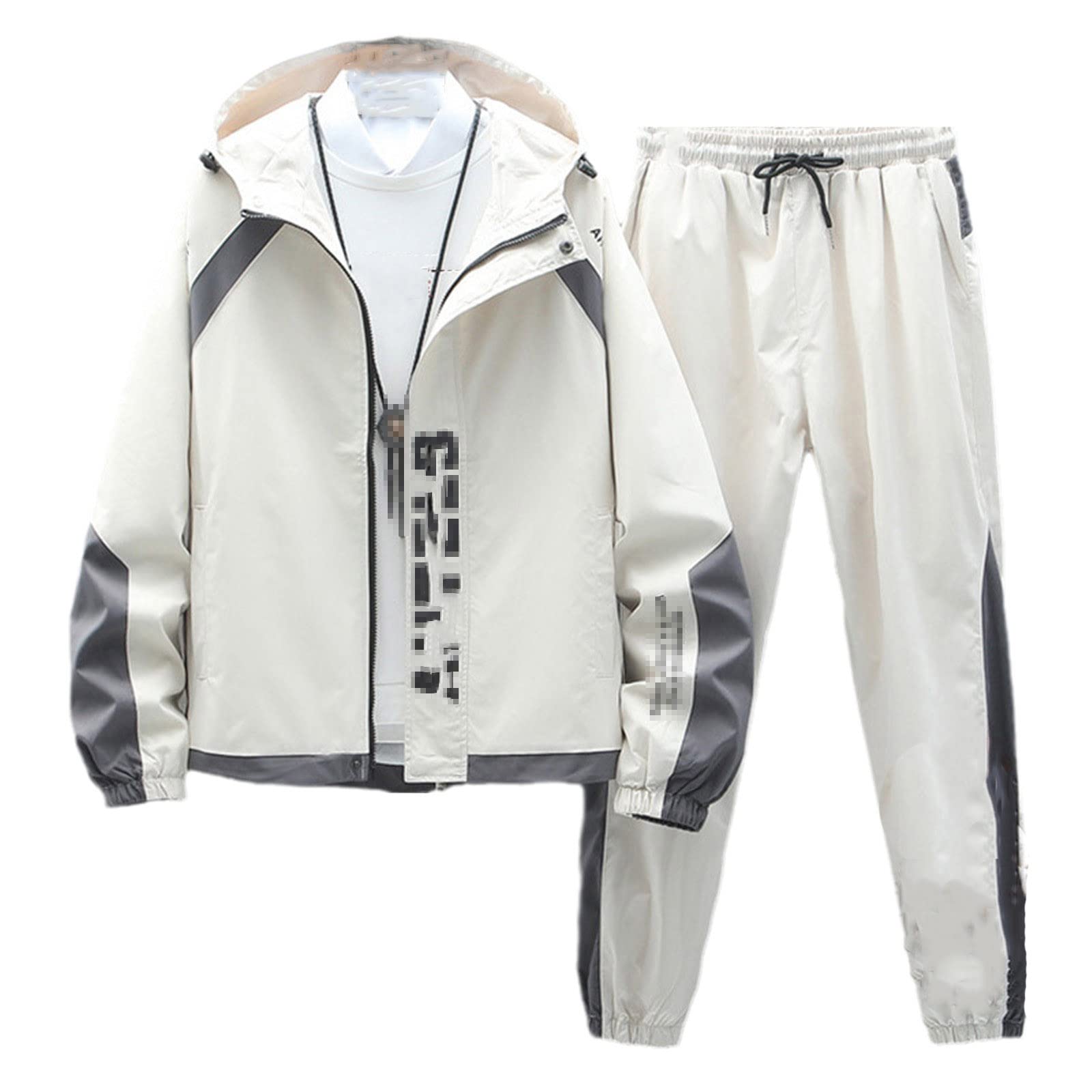 Men's Winter Fleece Tracksuit Set - Thick Warm Jogger Outfit with Jacket & Pants, Plus Size Streetwear Sweatsuit for Casual Wear | Gym, Lounge & Outdoor Activities