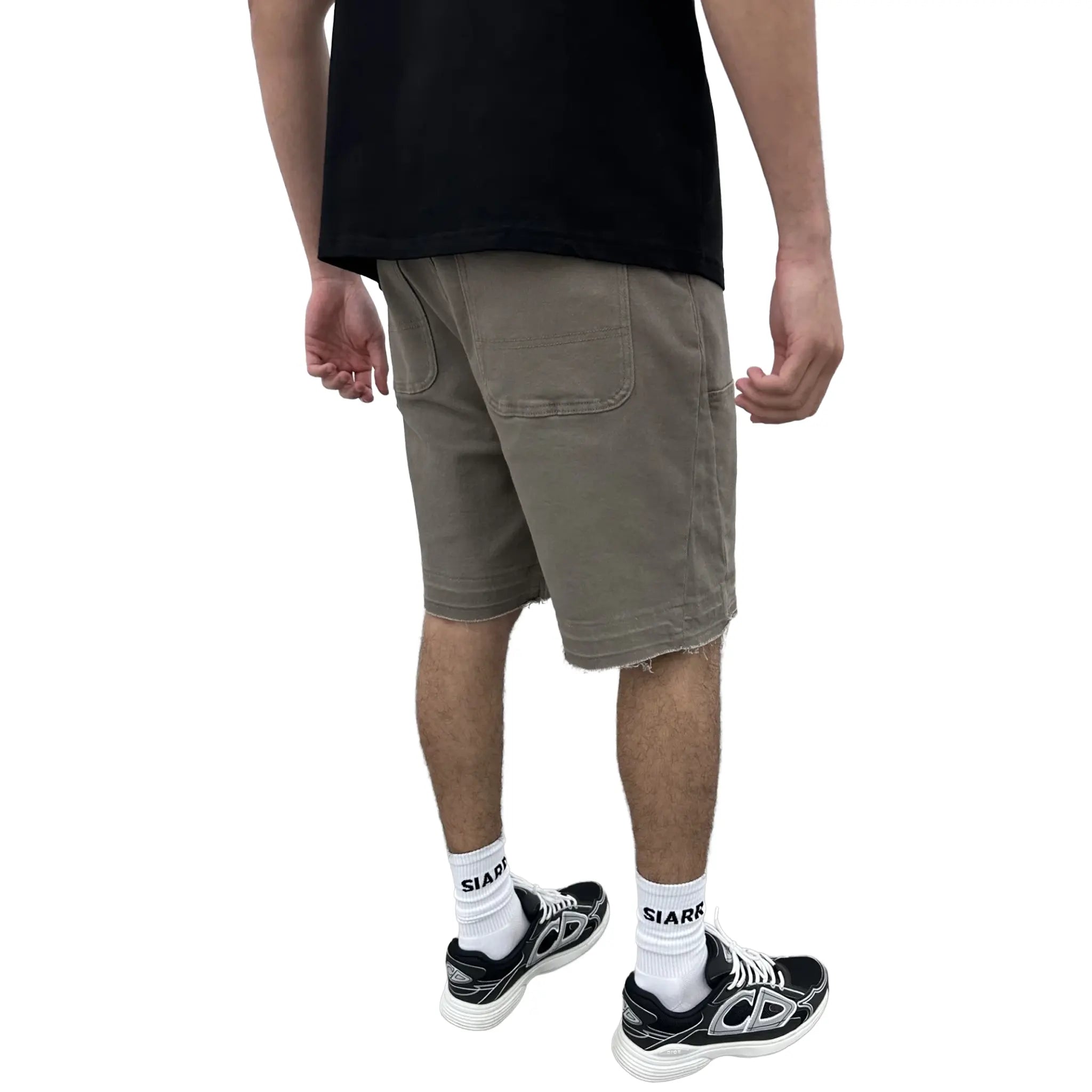 SIARR Rio Sage Shorts - Women's High Waisted Athletic Running Shorts with Pockets - Perfect for Gym, Yoga, and Outdoor Activities