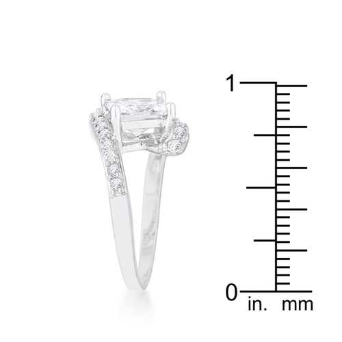 2.3ct CZ Statement Ring for Women - Elegant Rhodium Plated Cubic Zirconia Cocktail Ring | Perfect for Parties, Weddings & Special Occasions